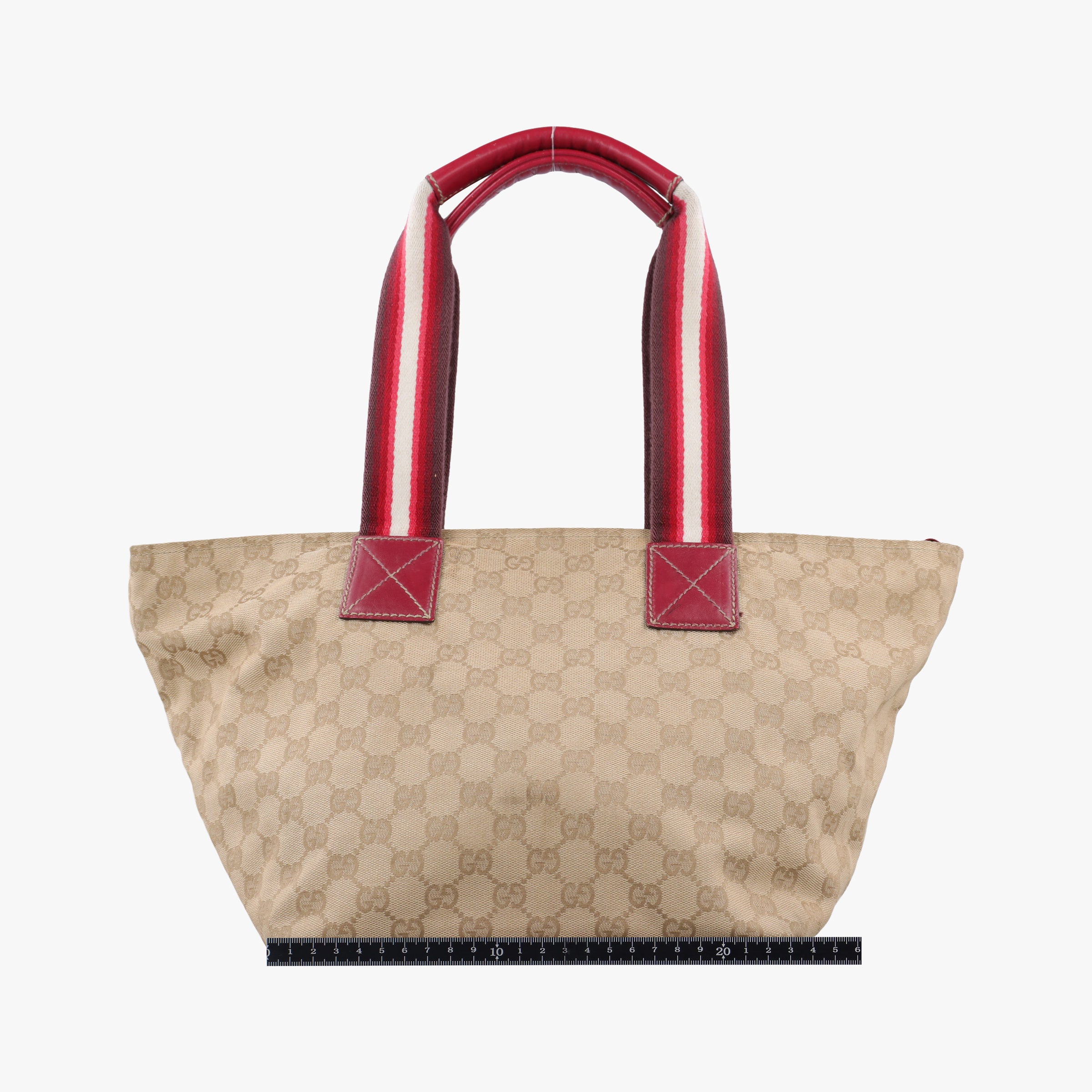 Pre-owned Gucci GG Canvas Sherry Line Beige canvas 131230 handbag | stylenewstar