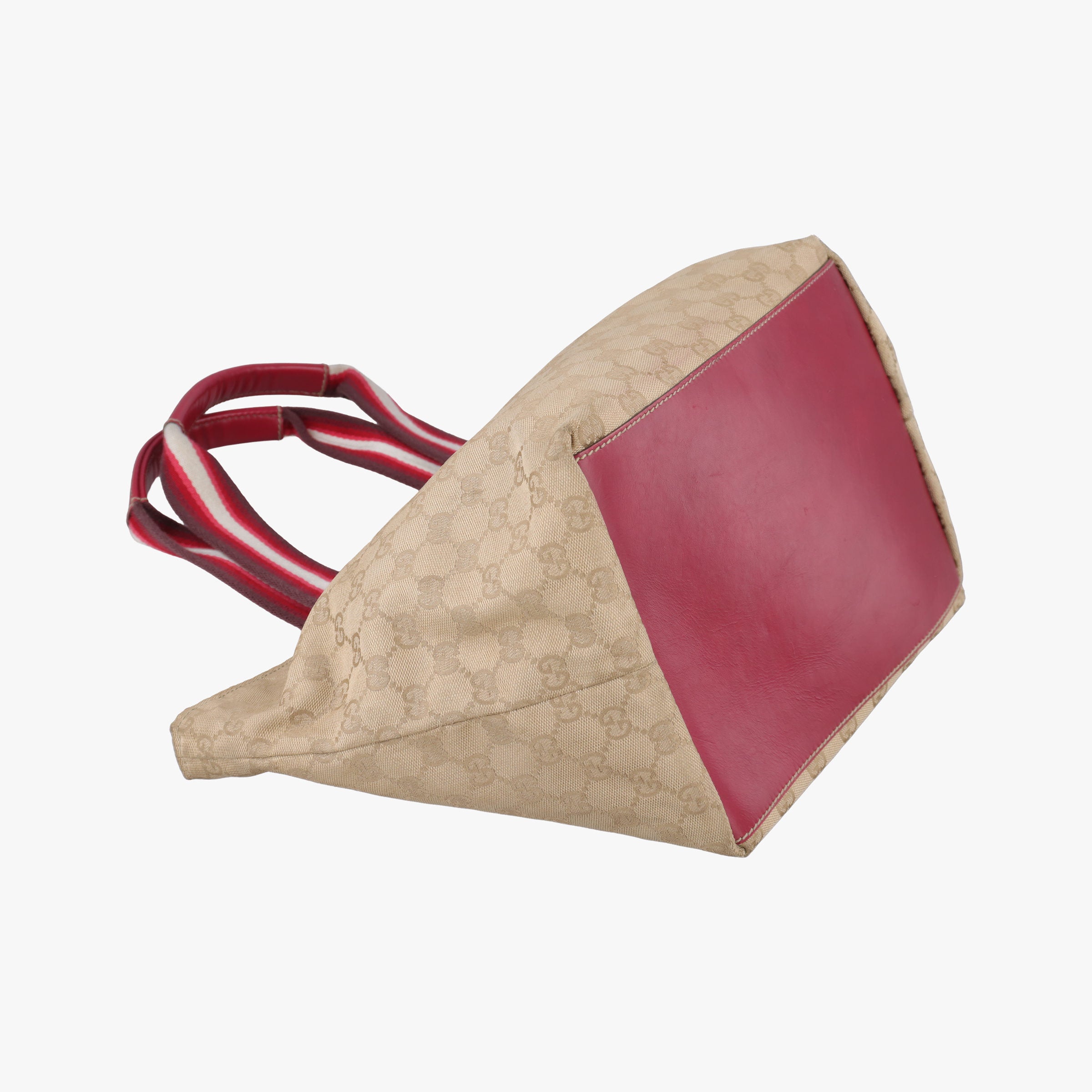 Pre-owned Gucci GG Canvas Sherry Line Beige canvas 131230 handbag | stylenewstar
