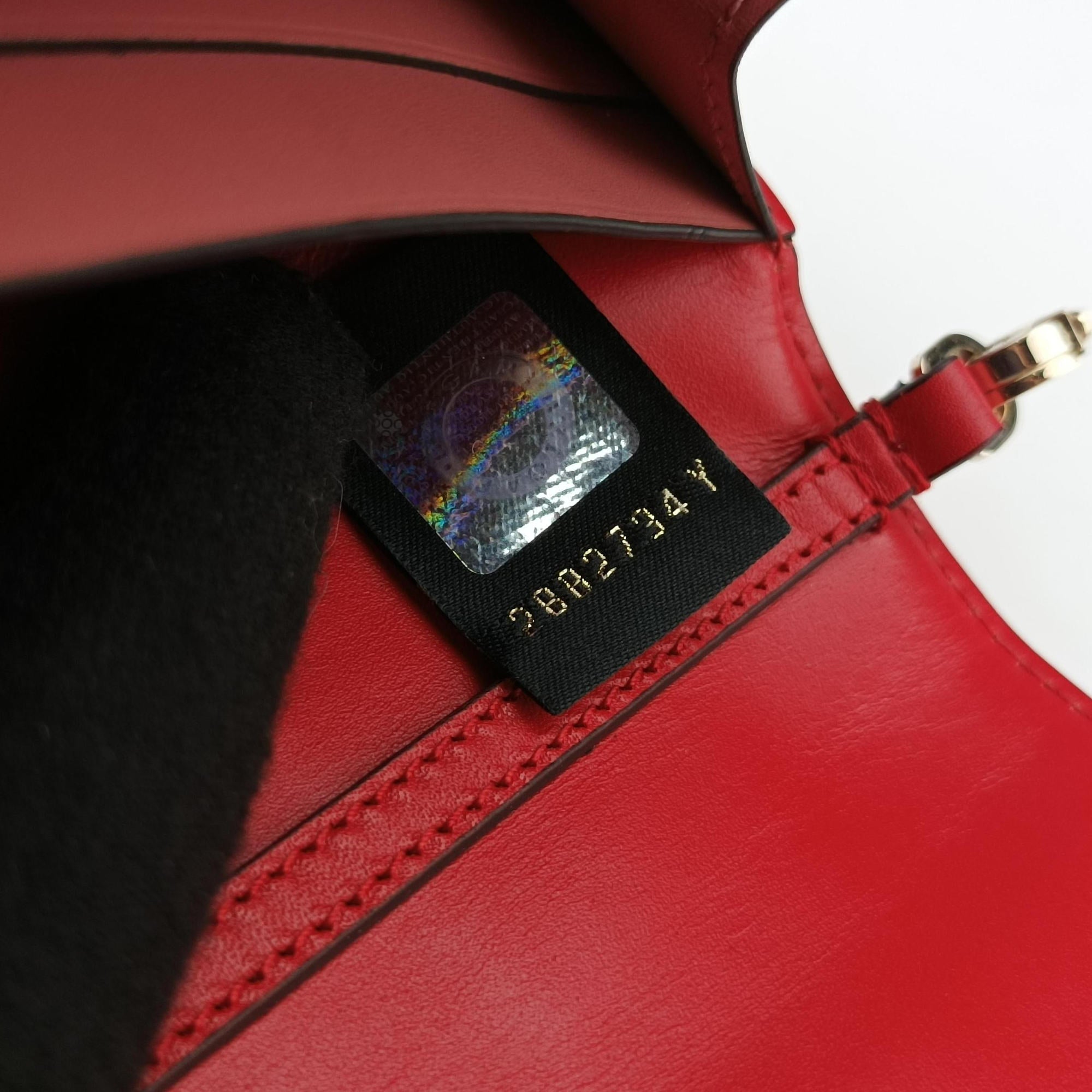 Secondhand Bvlgari SERPENTI FOREVER Red Leather  handbag | stylenewstar