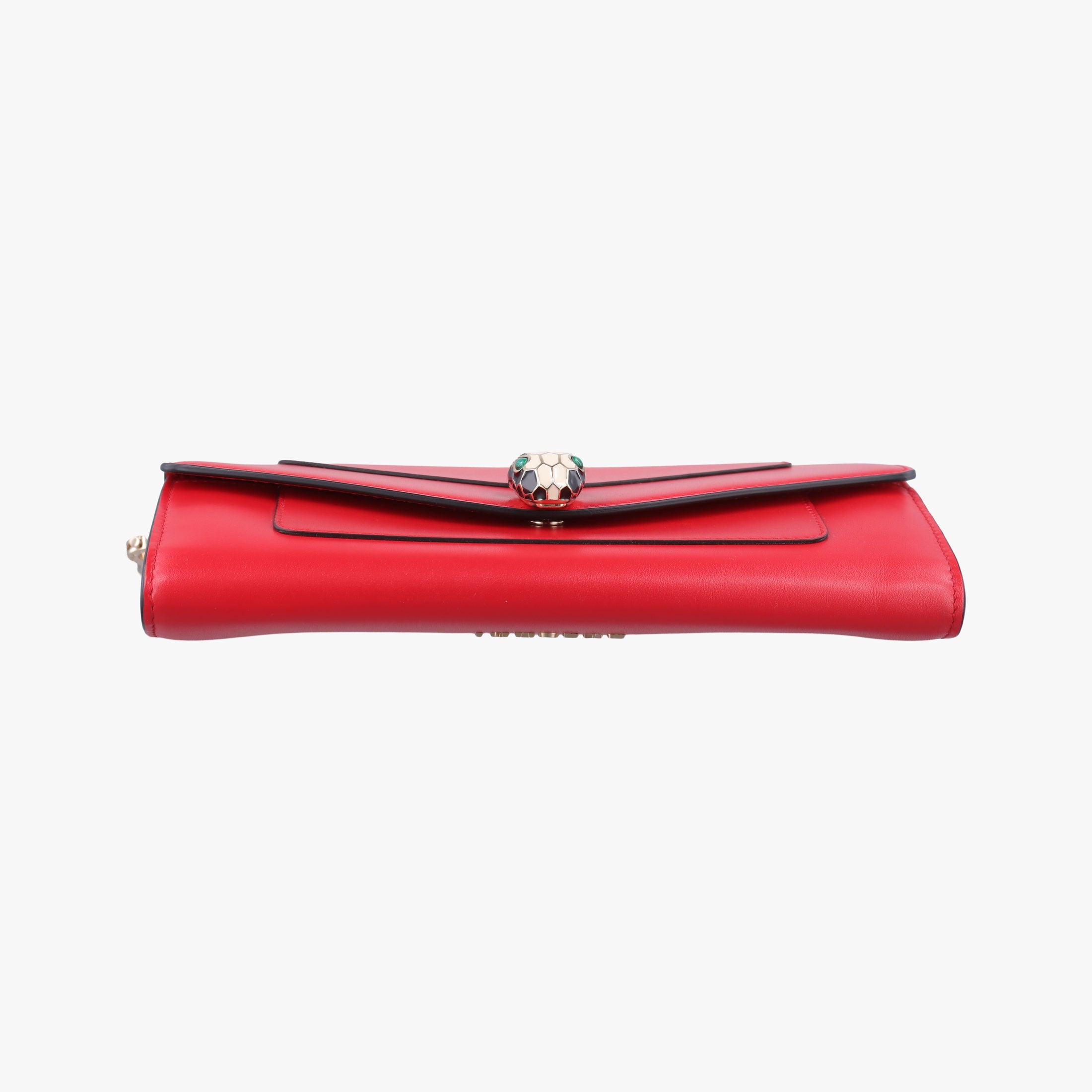 Secondhand Bvlgari SERPENTI FOREVER Red Leather  handbag | stylenewstar