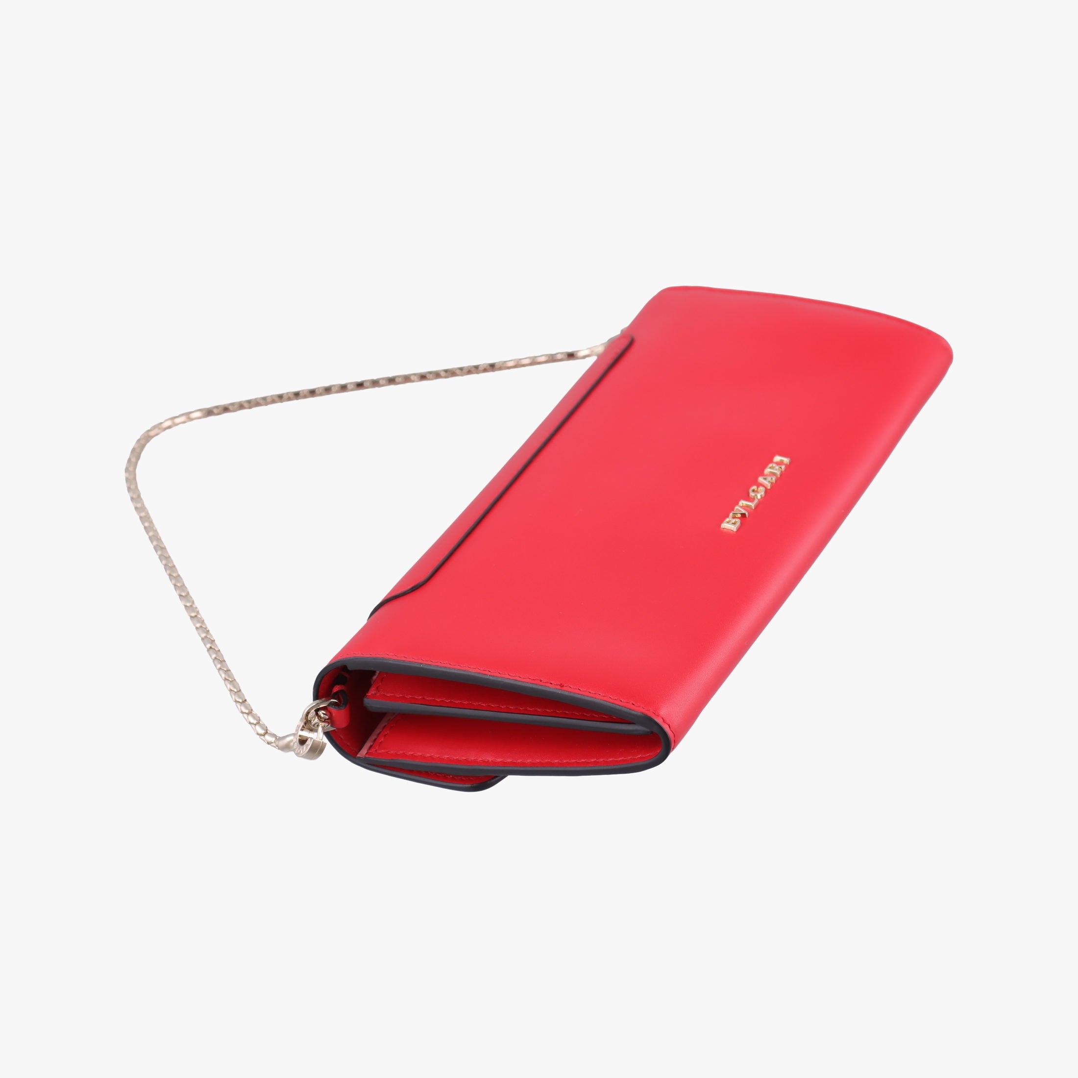 Secondhand Bvlgari SERPENTI FOREVER Red Leather  handbag | stylenewstar