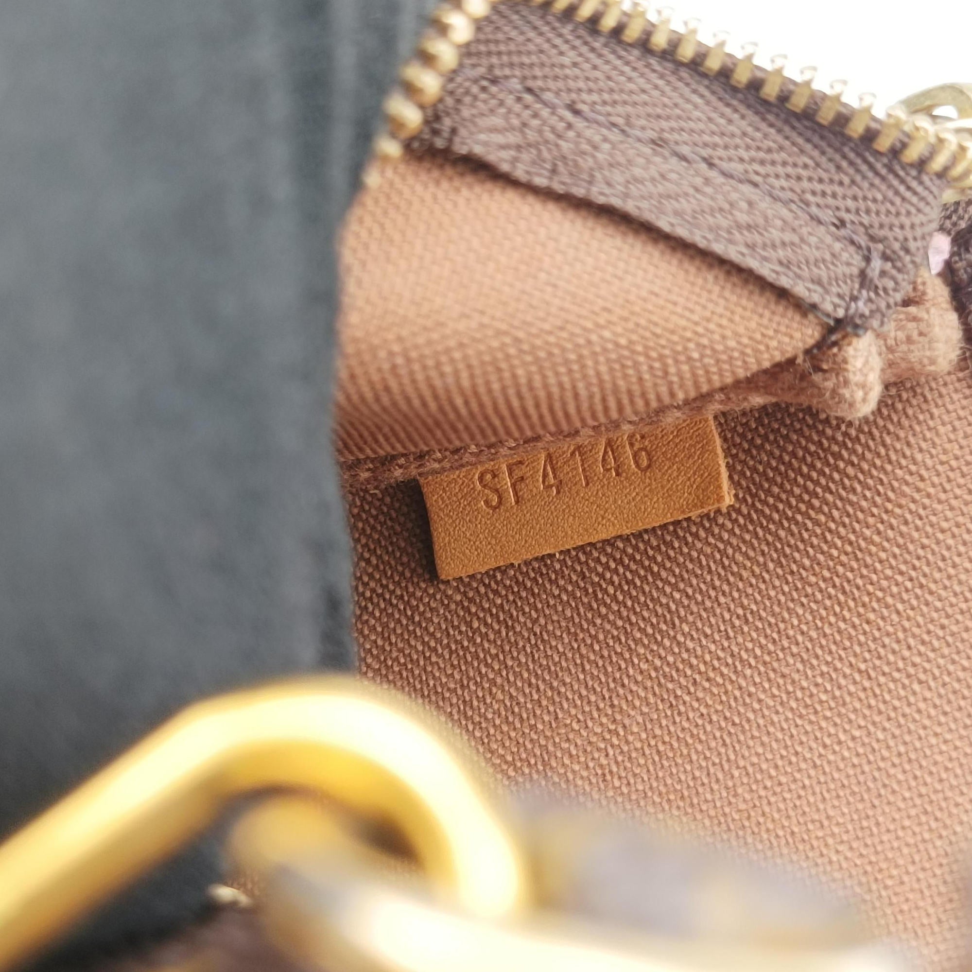 Pre-owned Louis Vuitton Mini Pochette Accessoires Atlantic Cruise brown×multi Monogram Canvas M62141 handbag | stylenewstar