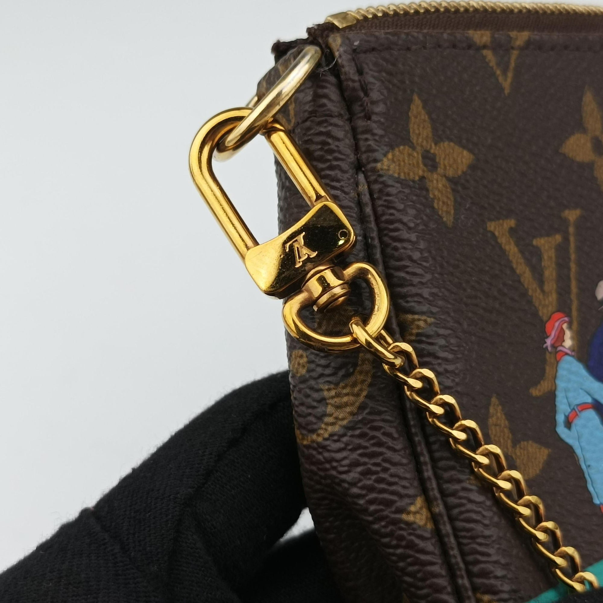 Pre-owned Louis Vuitton Mini Pochette Accessoires Atlantic Cruise brown×multi Monogram Canvas M62141 handbag | stylenewstar