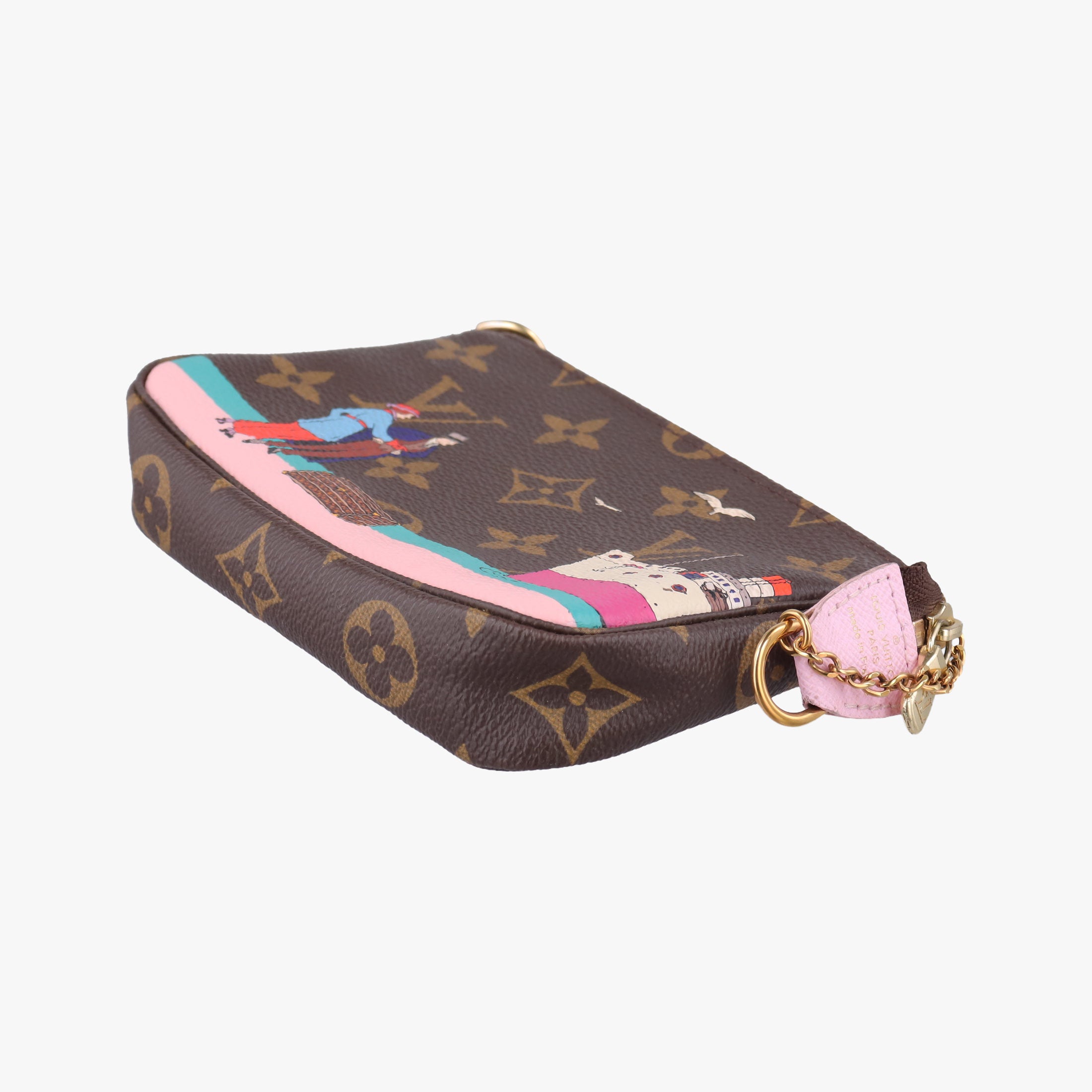Pre-owned Louis Vuitton Mini Pochette Accessoires Atlantic Cruise brown×multi Monogram Canvas M62141 handbag | stylenewstar