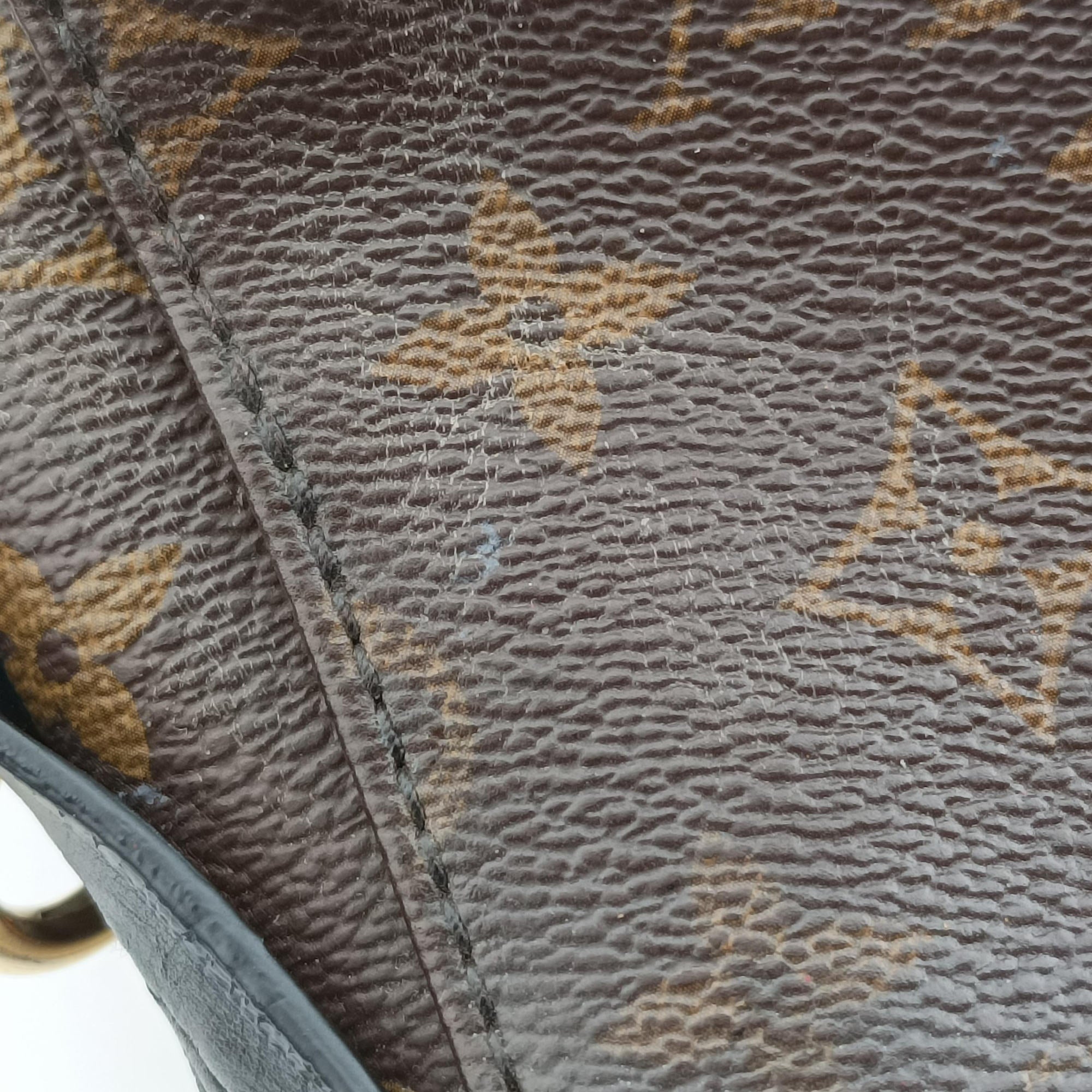 Vintage Louis Vuitton TUILERIES tote Brown×Noir×Red Monogram Canvas ácalf leather M41454 handbag | stylenewstar