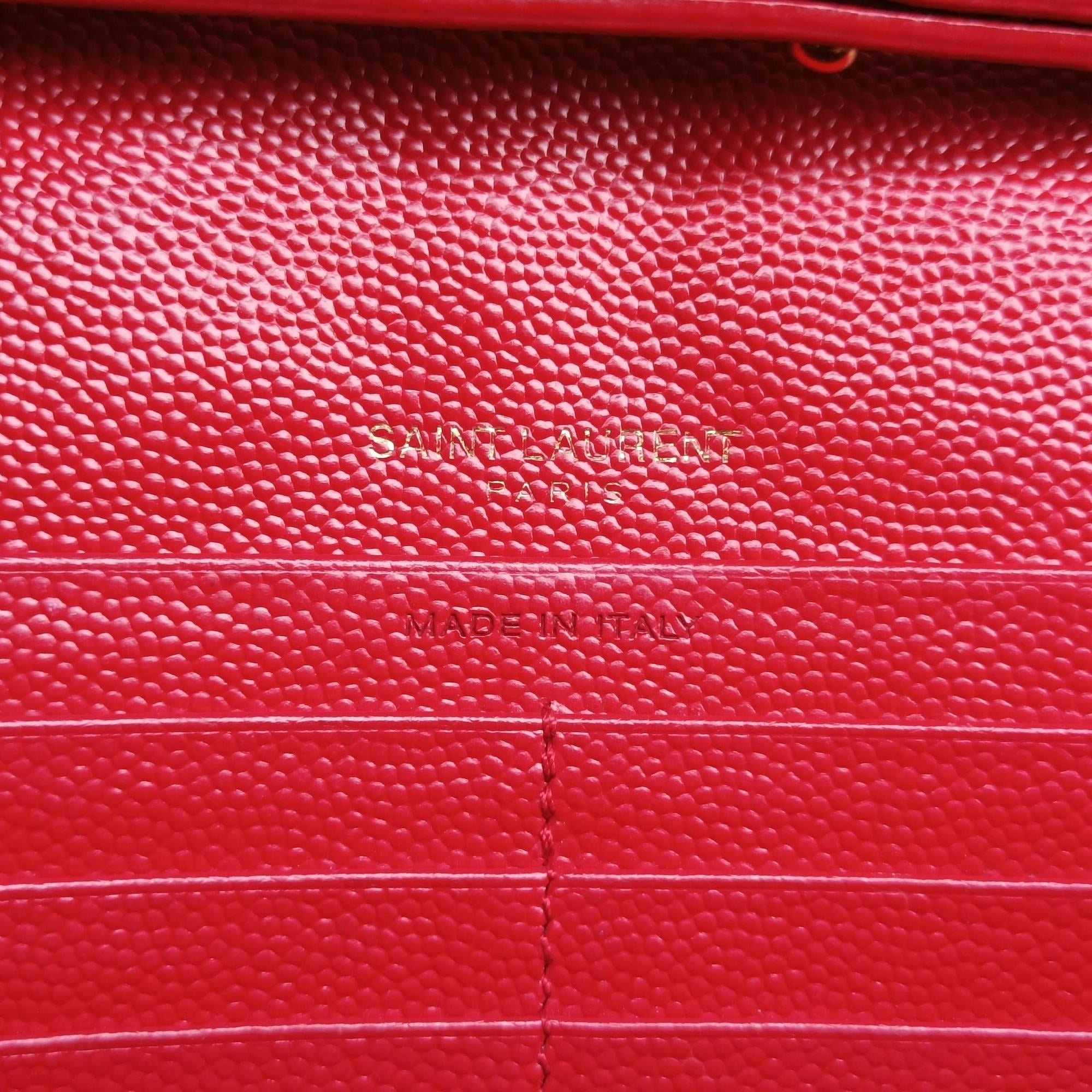 Secondhand Yves Saint Laurent Cassandre Red Caviar Leather 377828 shoulderbag | stylenewstar