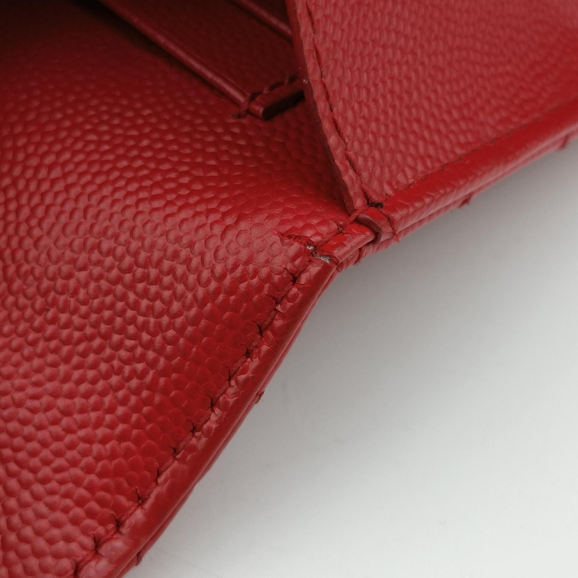 Secondhand Yves Saint Laurent Cassandre Red Caviar Leather 377828 shoulderbag | stylenewstar