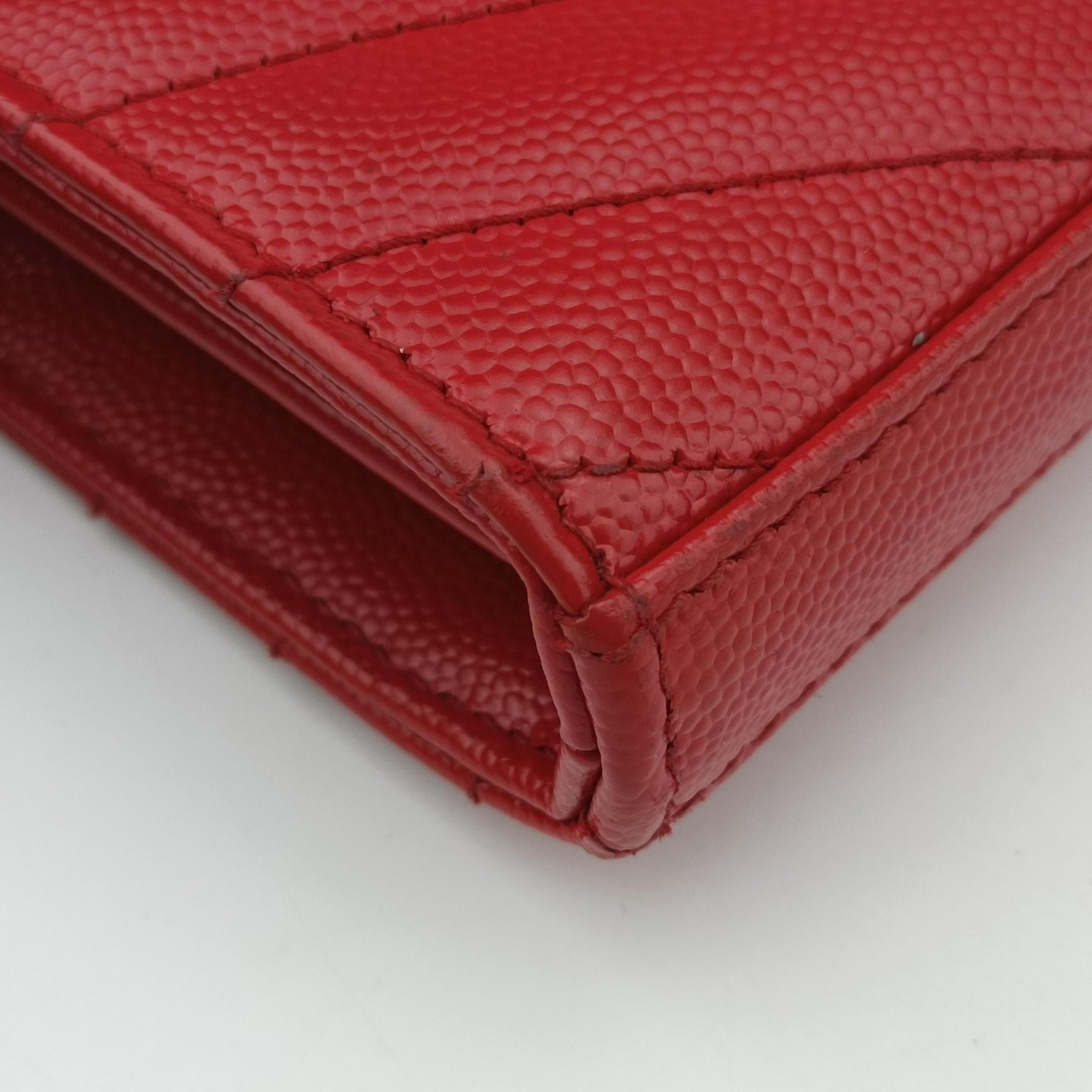 Secondhand Yves Saint Laurent Cassandre Red Caviar Leather 377828 shoulderbag | stylenewstar