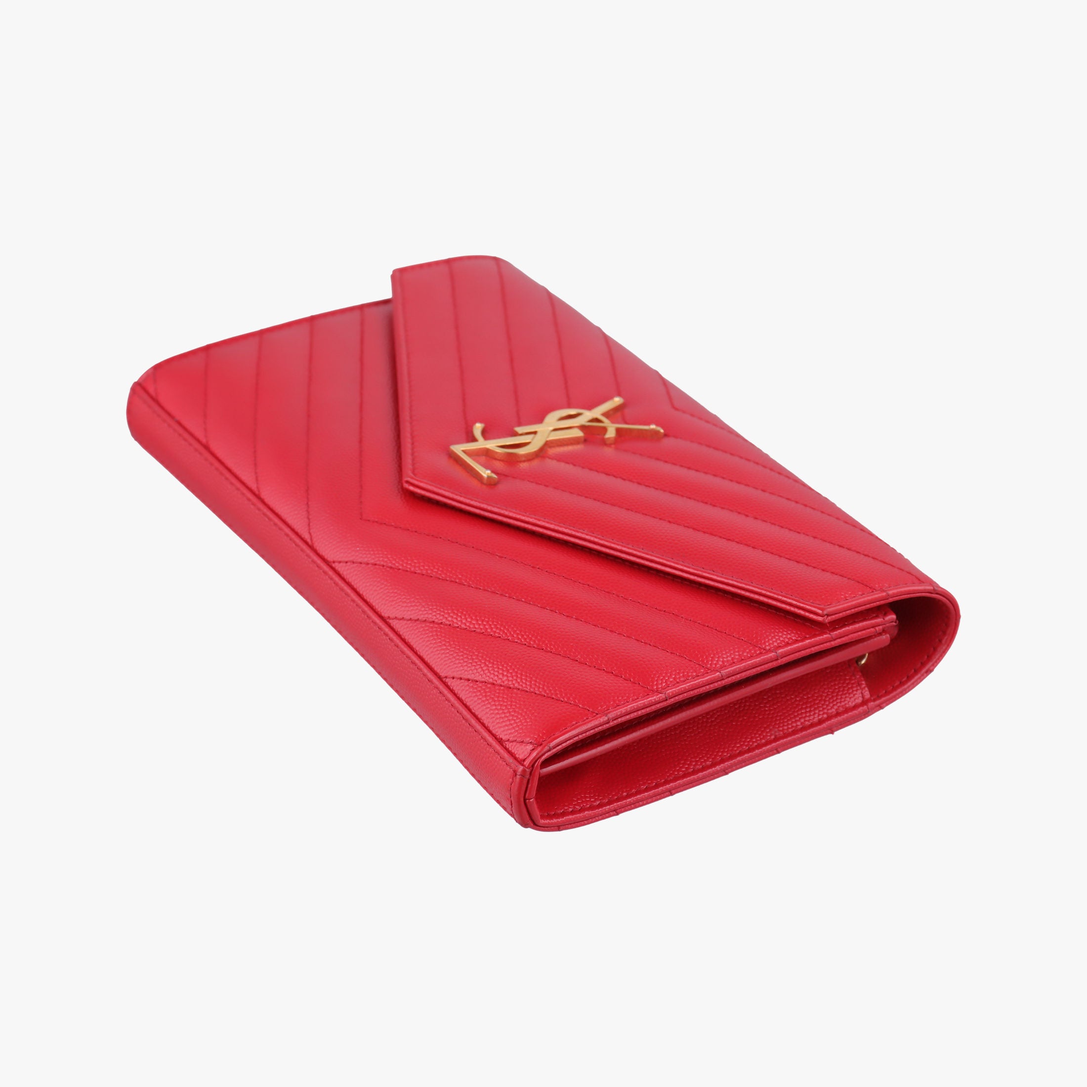 Secondhand Yves Saint Laurent Cassandre Red Caviar Leather 377828 shoulderbag | stylenewstar