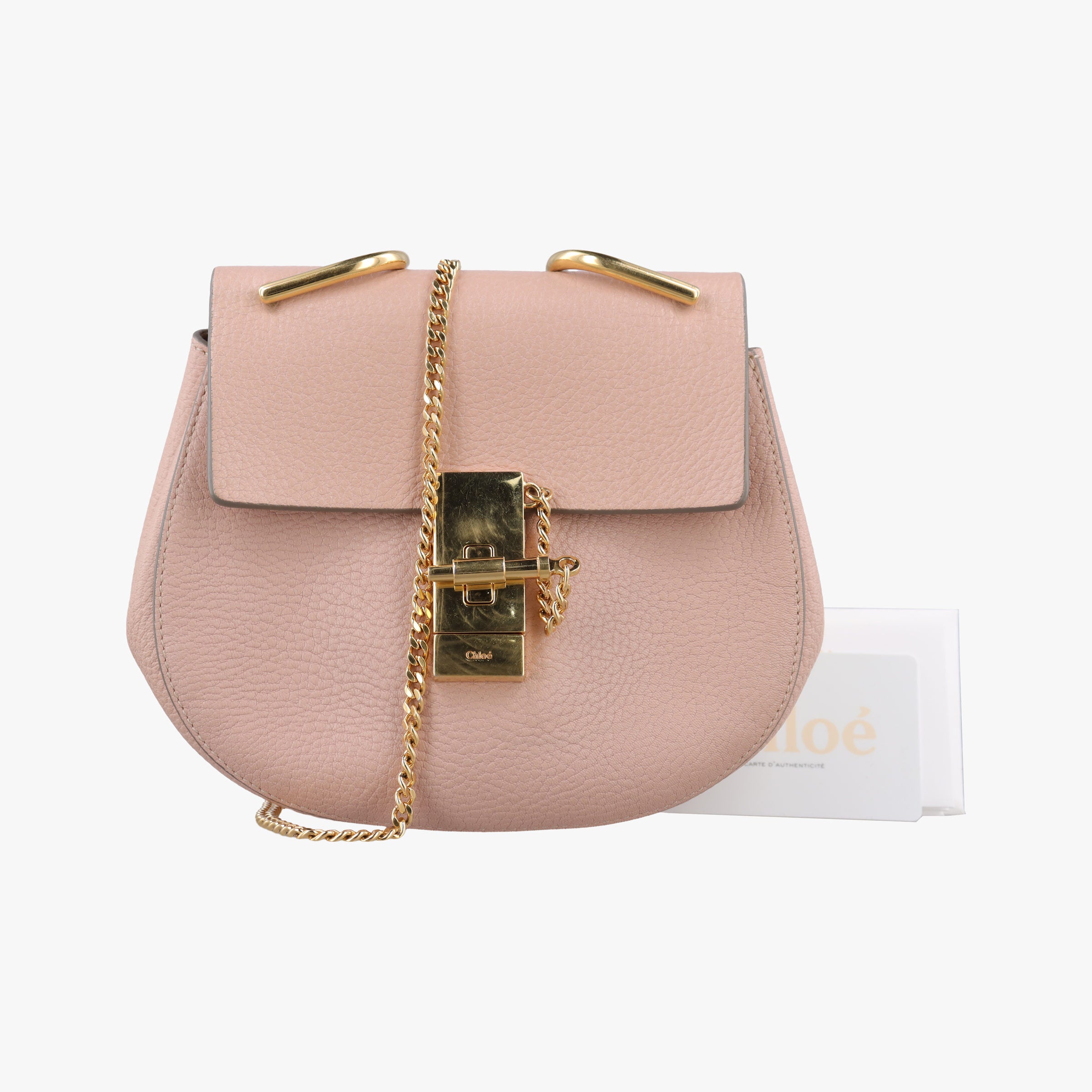 Pre-owned Chloe DREW Pink Leather  shoulderbag | stylenewstar