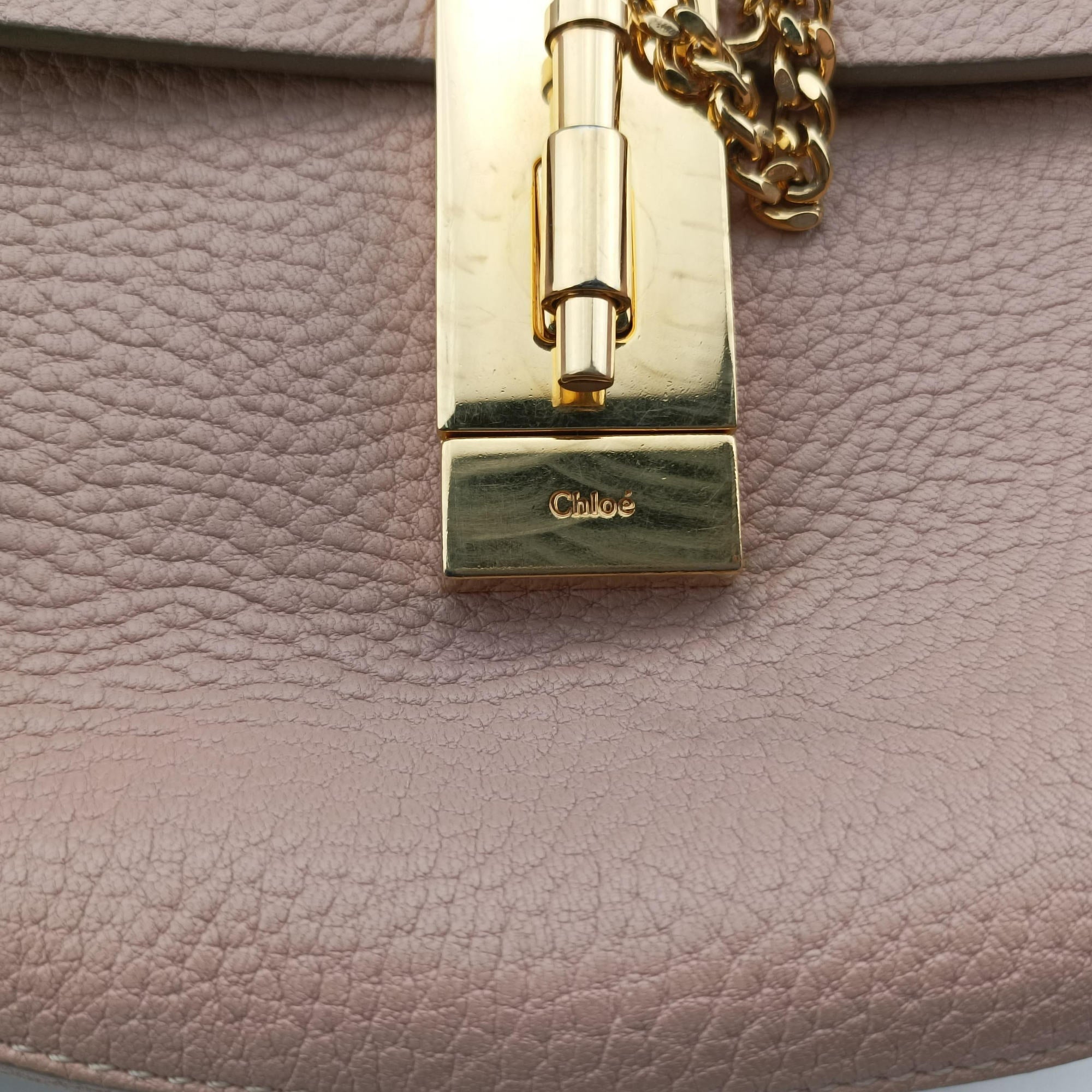 Pre-owned Chloe DREW Pink Leather  shoulderbag | stylenewstar