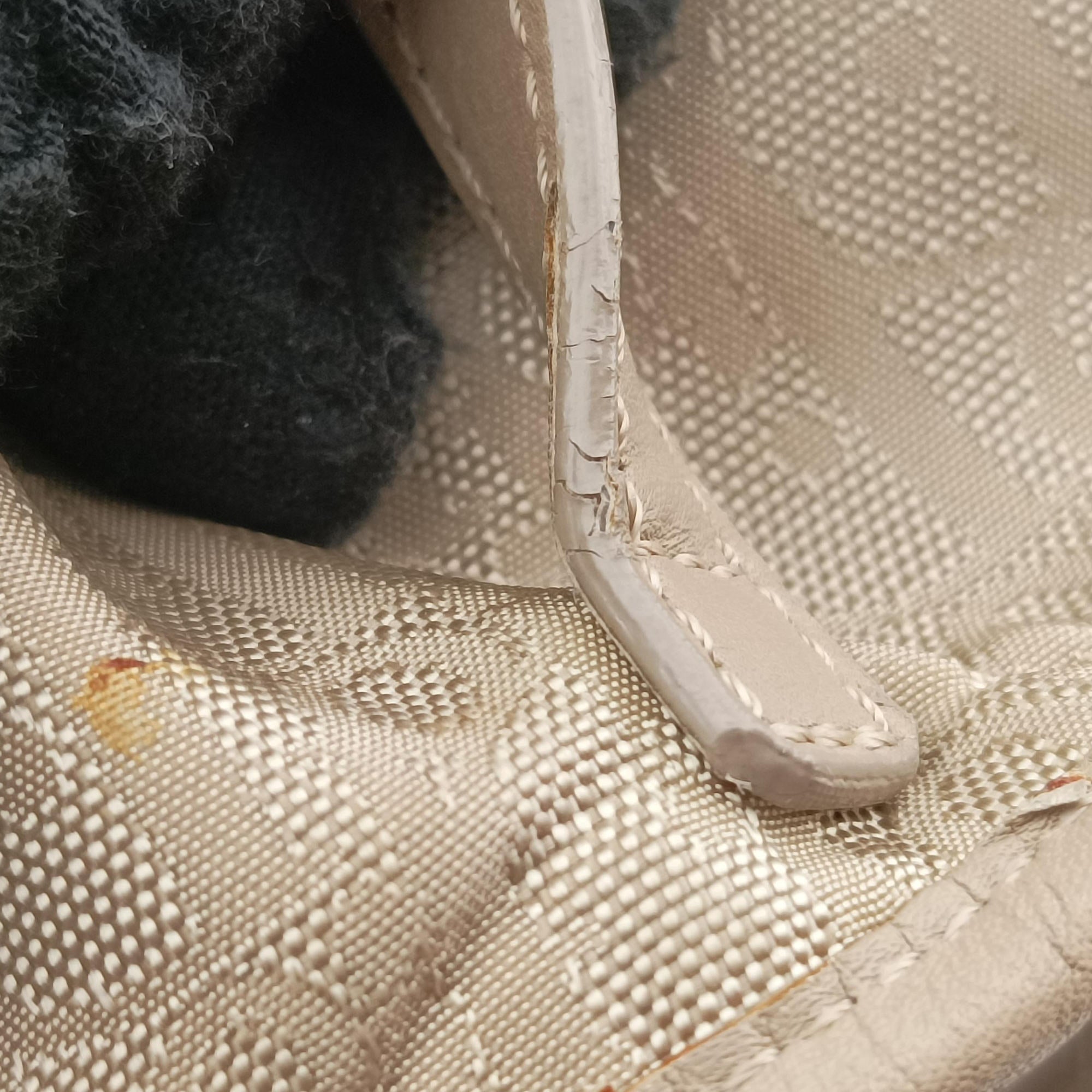 Pre-owned Christian Dior Lovely Trotter khaki Cotton Canvas × Leather  handbag | stylenewstar