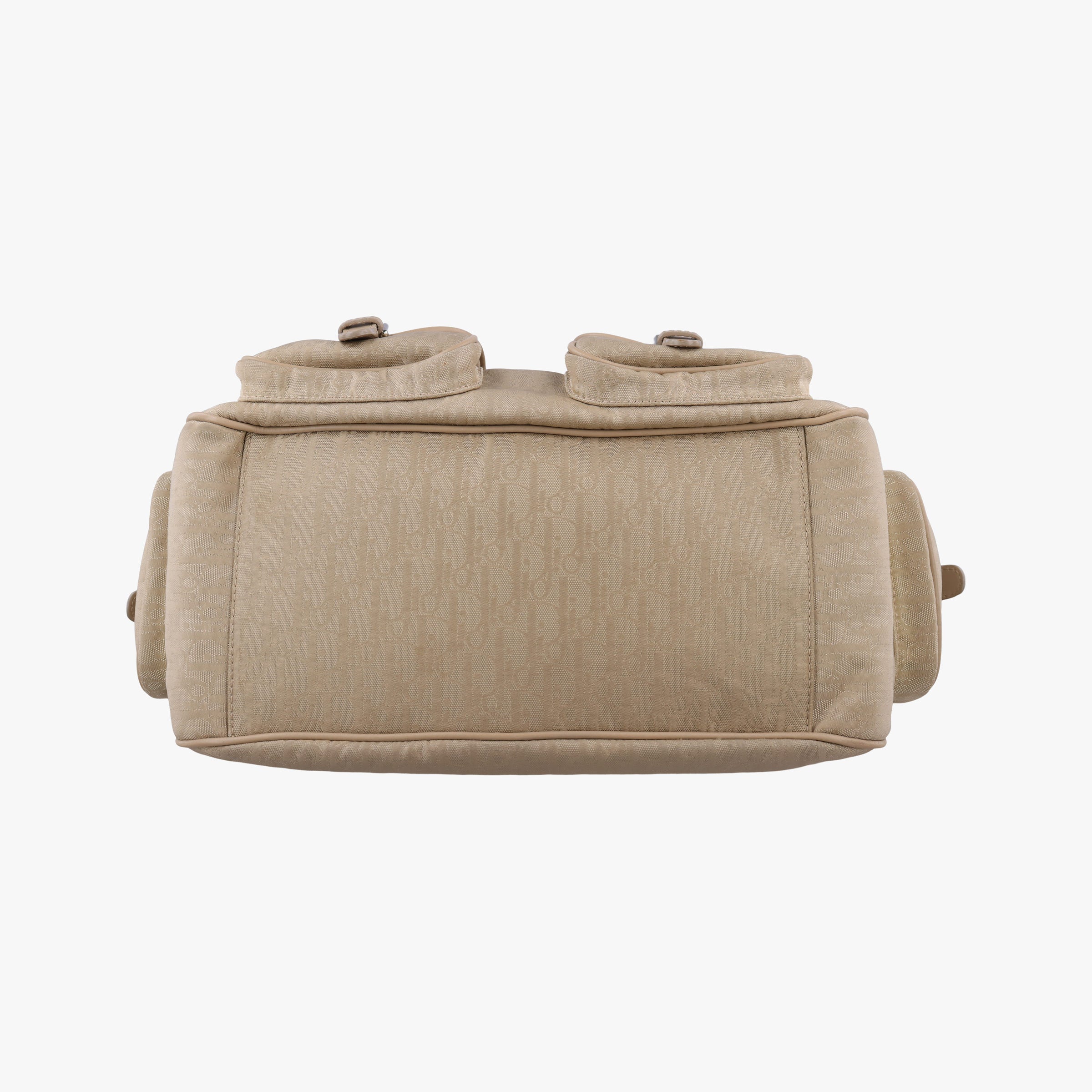 Pre-owned Christian Dior Lovely Trotter khaki Cotton Canvas × Leather  handbag | stylenewstar