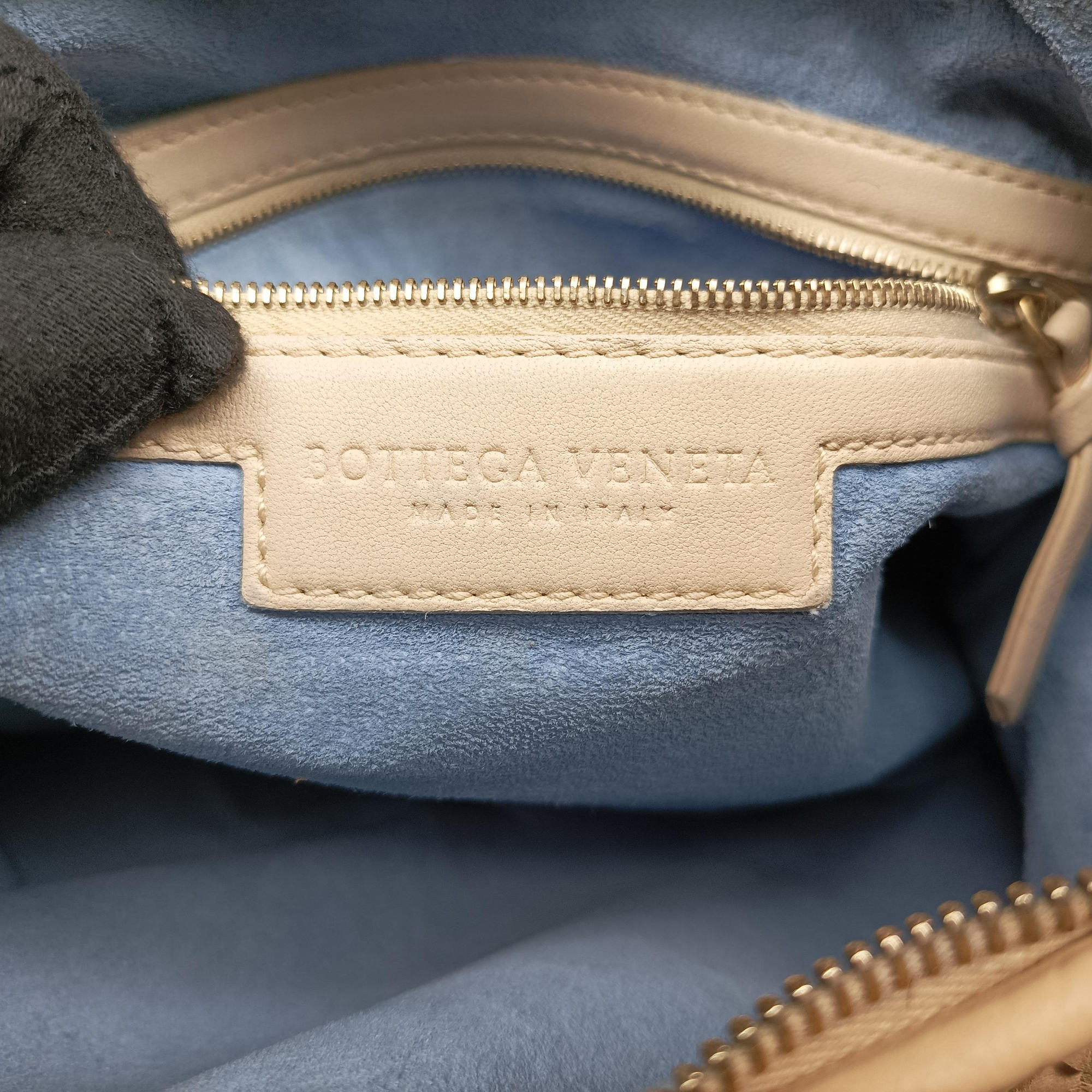 Pre-owned Bottega Veneta Intrecciato Beige lambskin  handbag | stylenewstar