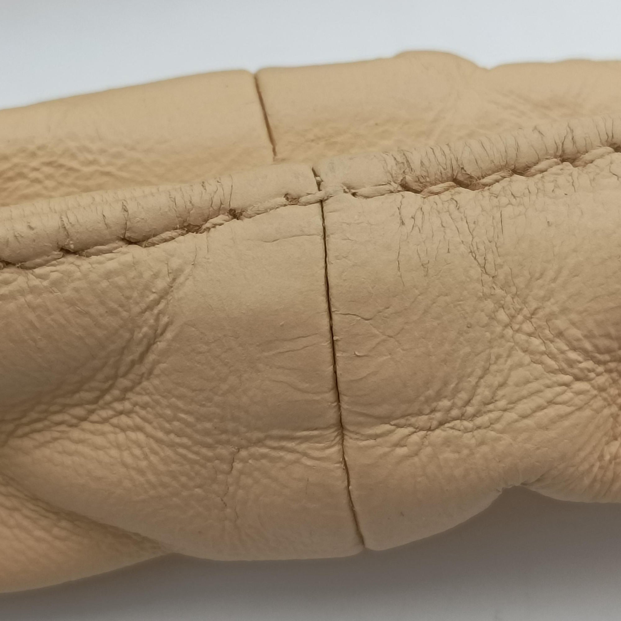 Pre-owned Bottega Veneta Intrecciato Beige lambskin  handbag | stylenewstar