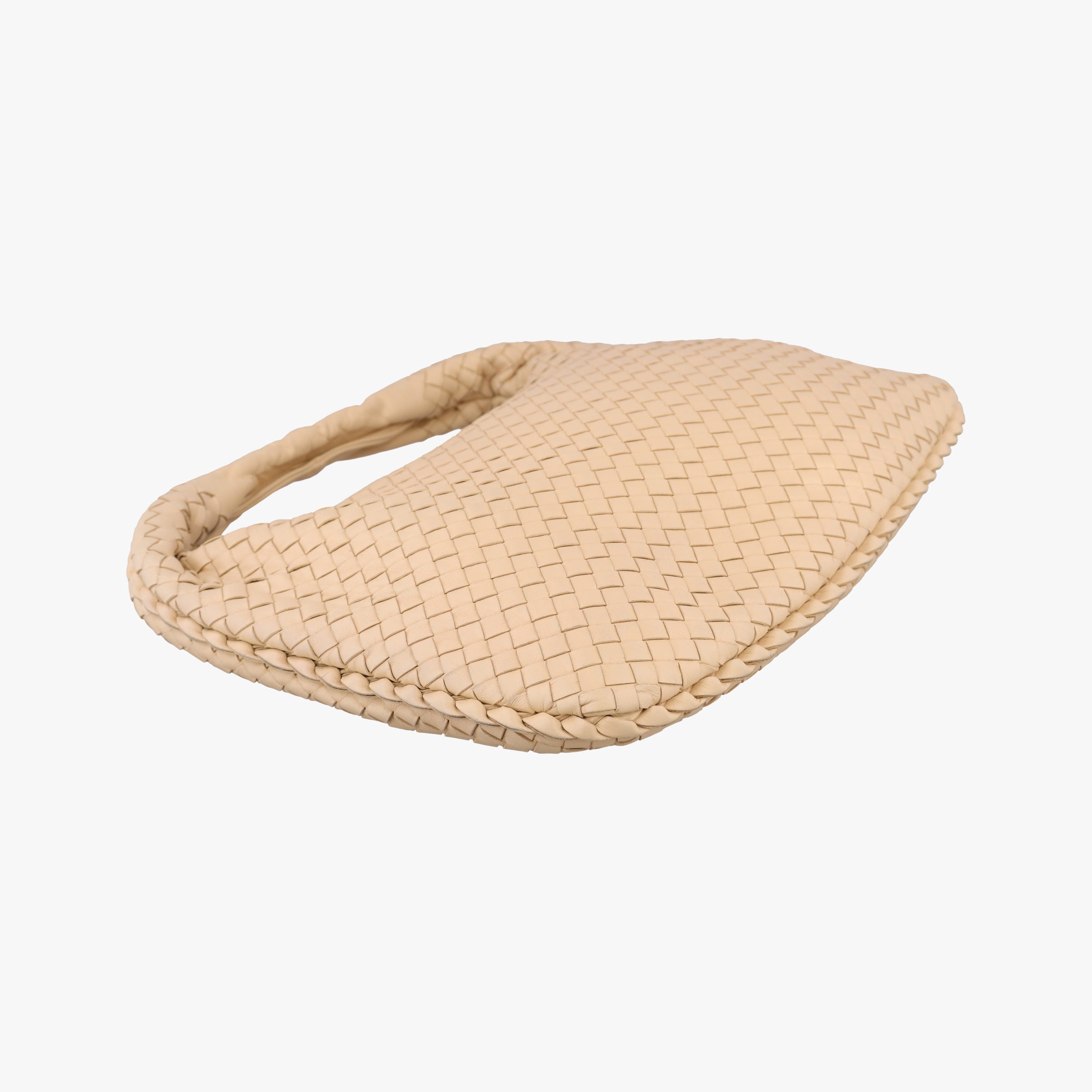 Pre-owned Bottega Veneta Intrecciato Beige lambskin  handbag | stylenewstar