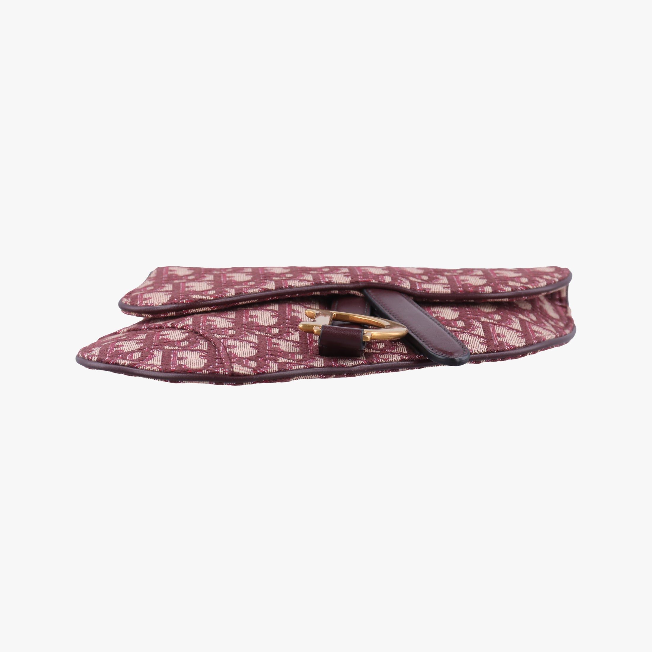 Pre-owned Christian Dior Saddle Red jacquard  bum bag/waist bag | stylenewstar