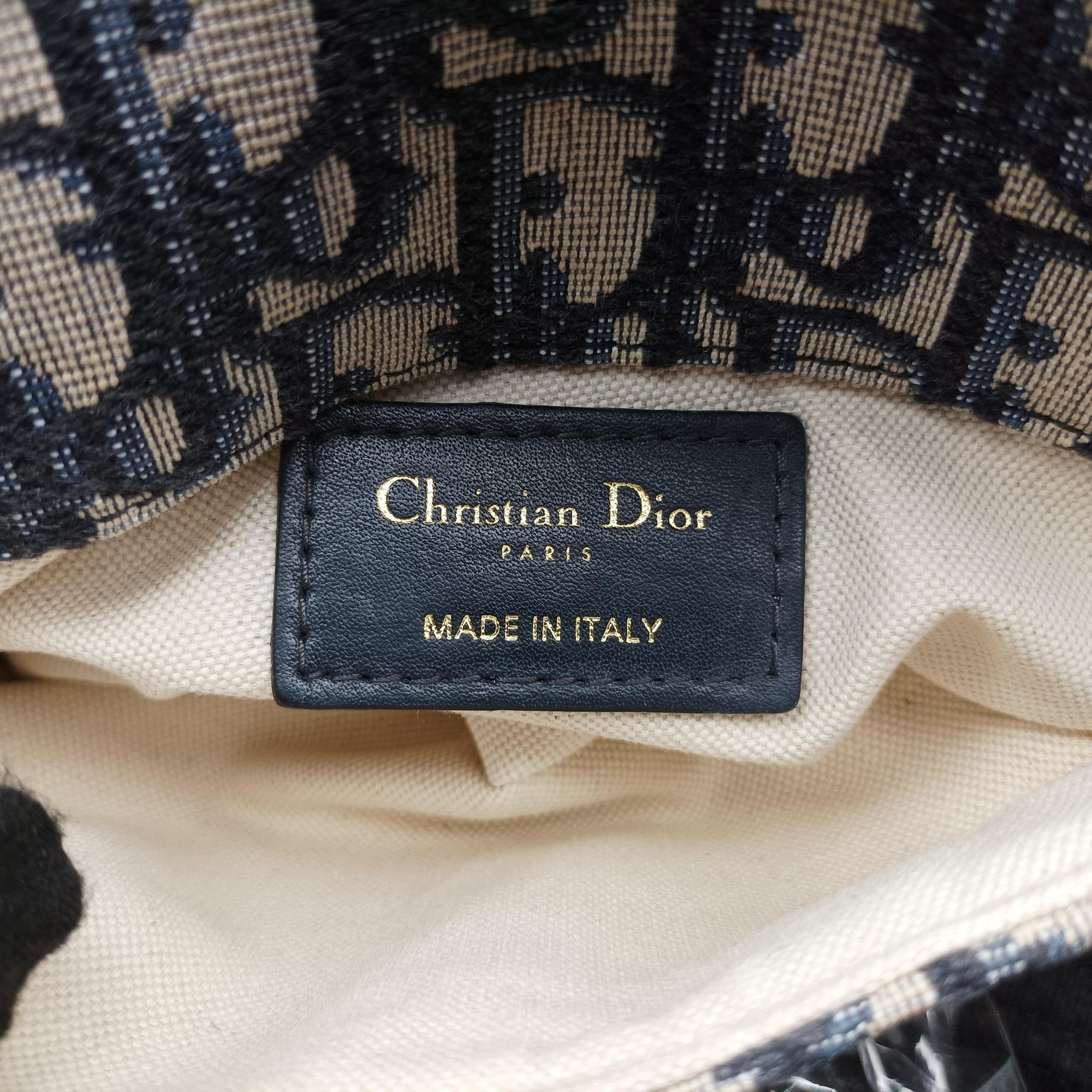 Secondhand Christian Dior Saddle Navy×Grey Jacquard×Leather  bum bag/waist bag | stylenewstar