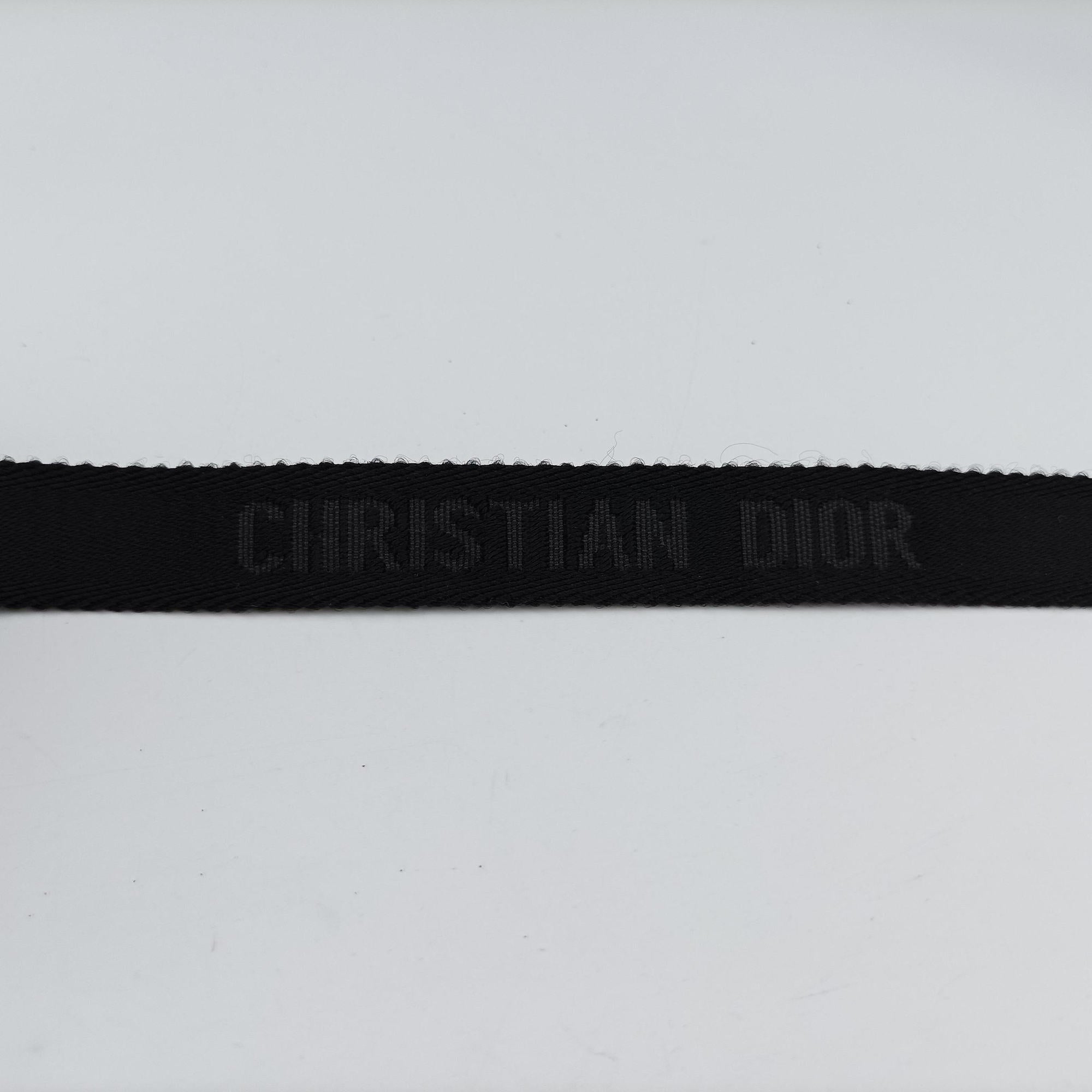 Secondhand Christian Dior Saddle Navy×Grey Jacquard×Leather  bum bag/waist bag | stylenewstar