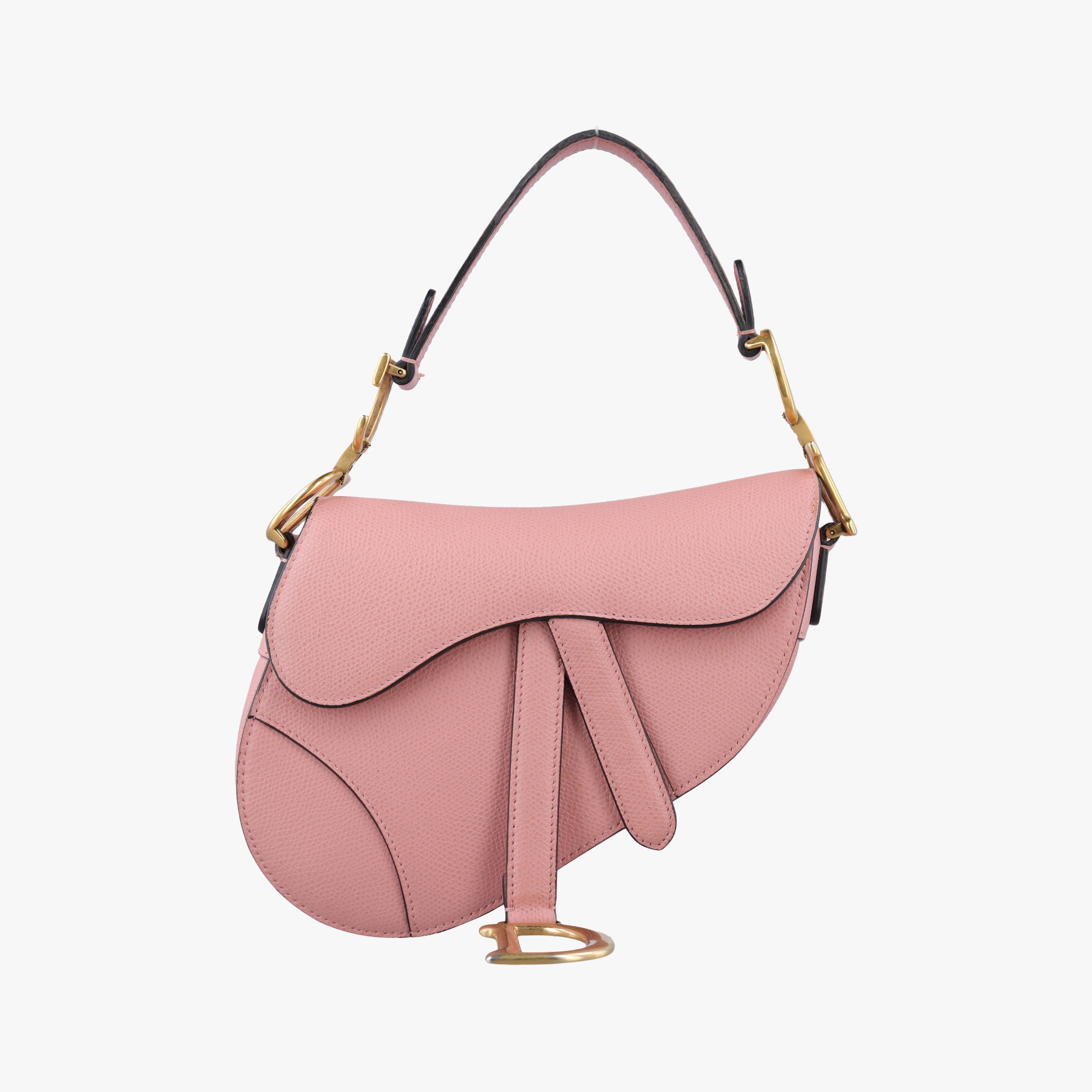 Pre-owned Christian Dior Saddle Pink Leather  handbag | stylenewstar