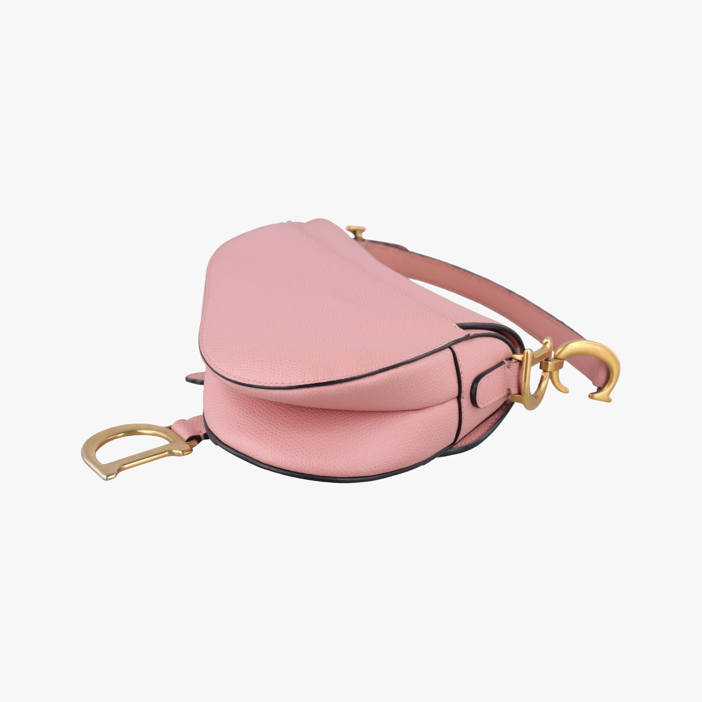 Pre-owned Christian Dior Saddle Pink Leather  handbag | stylenewstar