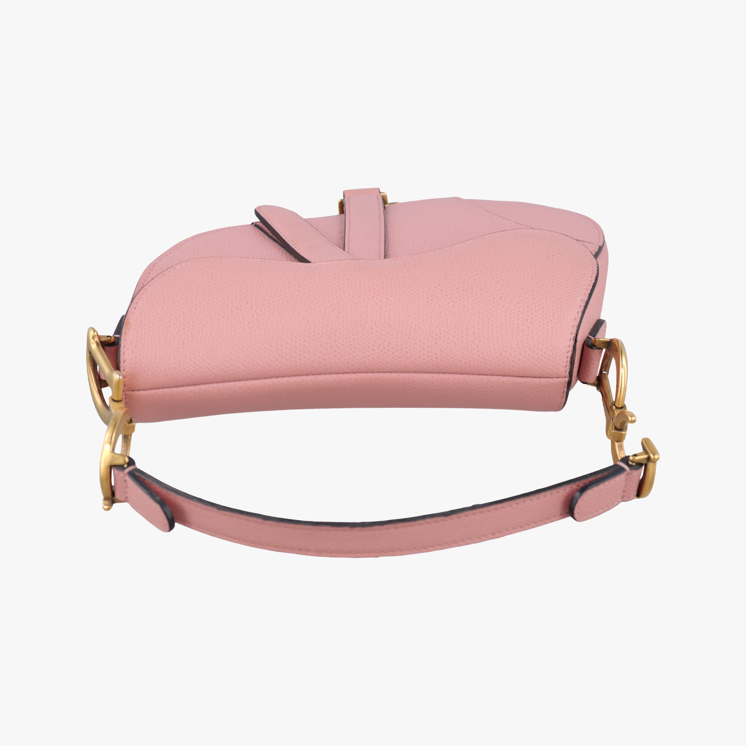 Pre-owned Christian Dior Saddle Pink Leather  handbag | stylenewstar