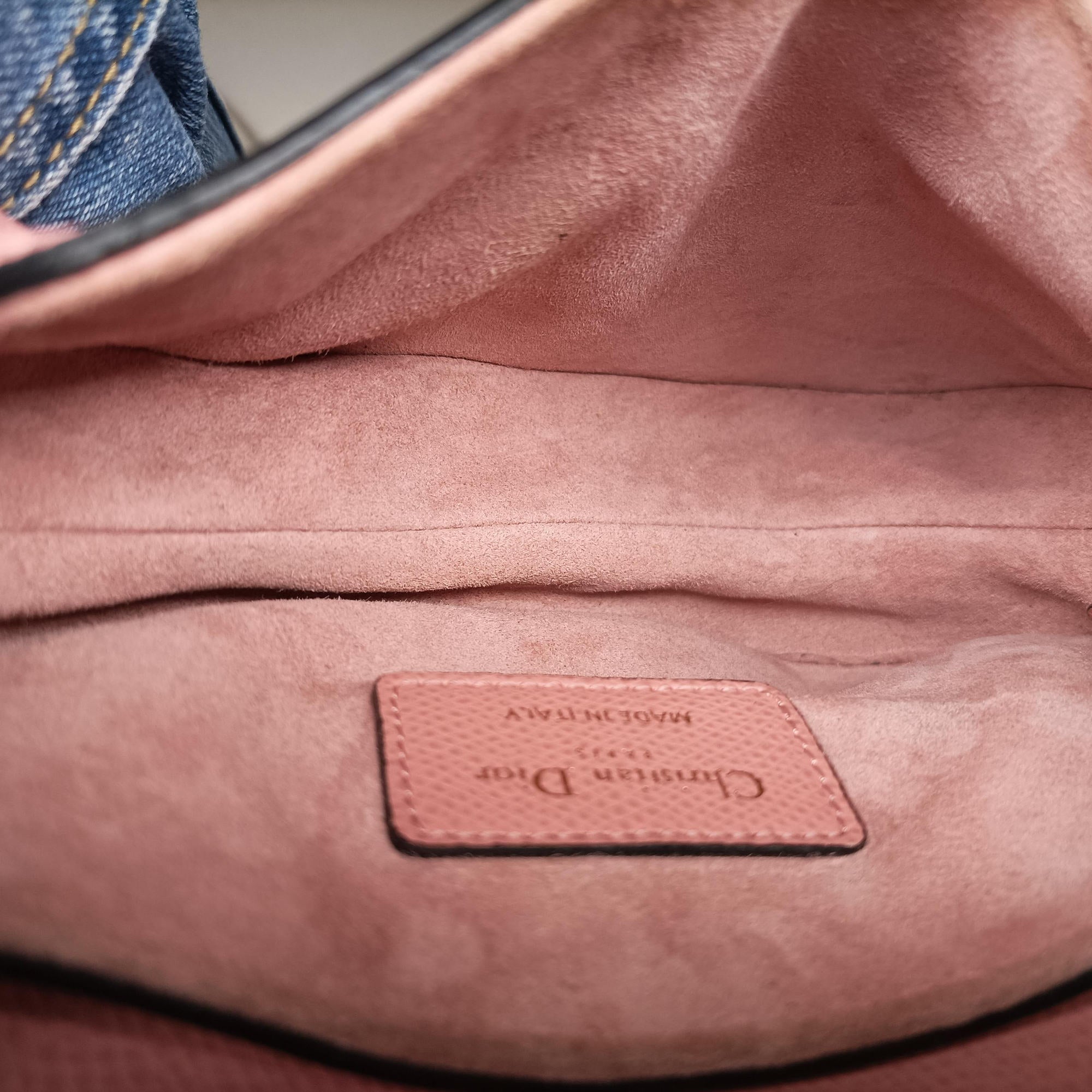 Pre-owned Christian Dior Saddle Pink Leather  handbag | stylenewstar