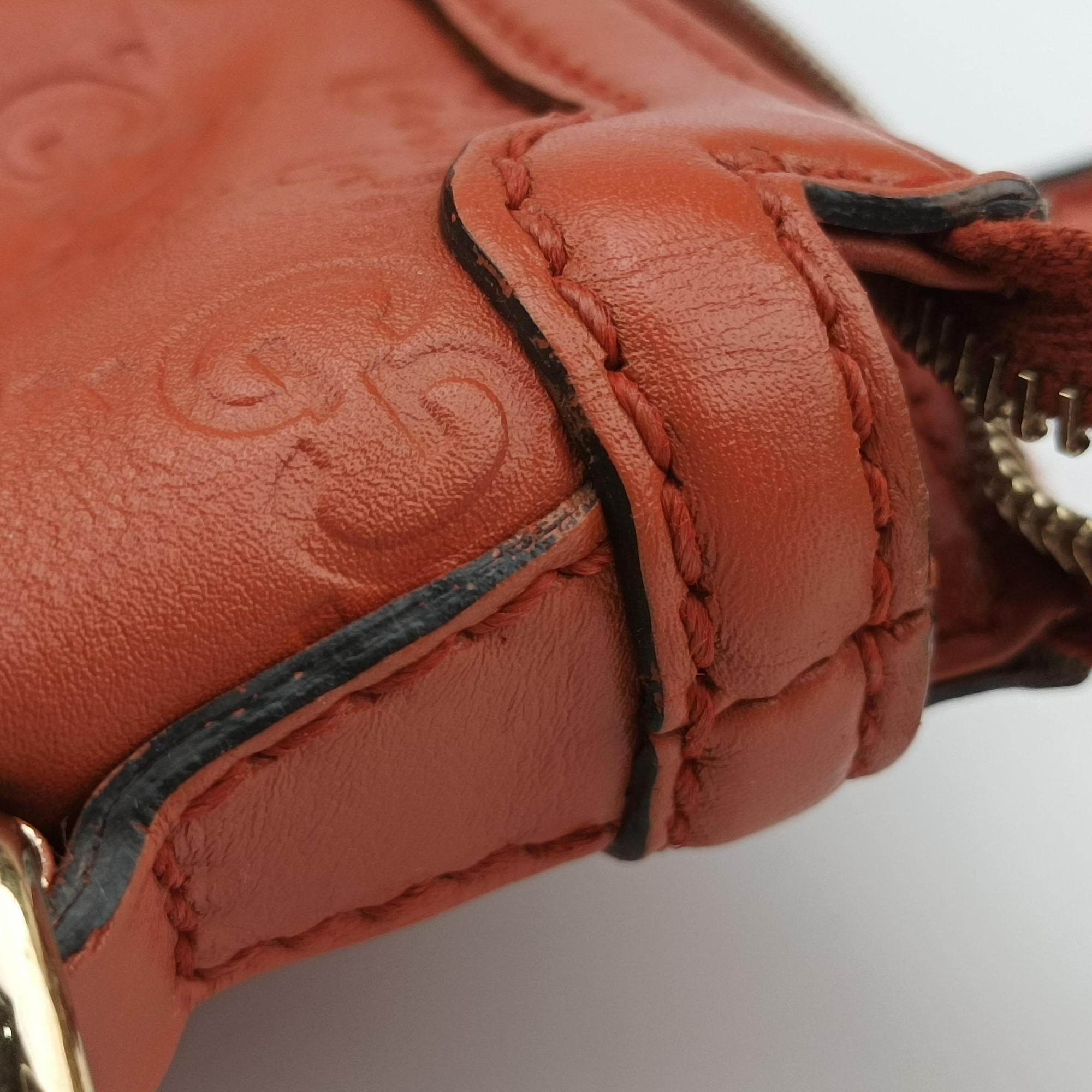 Secondhand Gucci Sukey Orange Leather 247902 handbag | stylenewstar