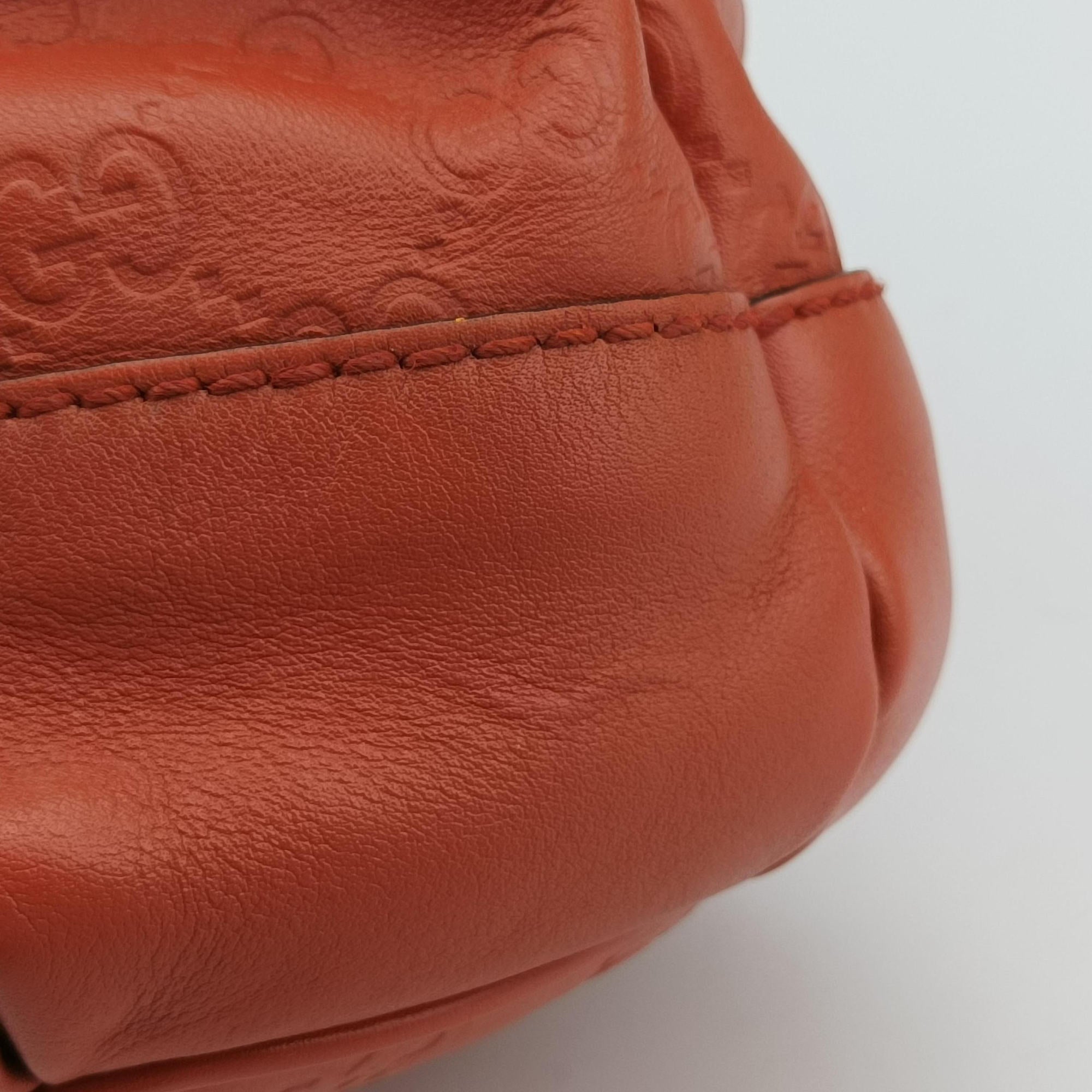 Secondhand Gucci Sukey Orange Leather 247902 handbag | stylenewstar