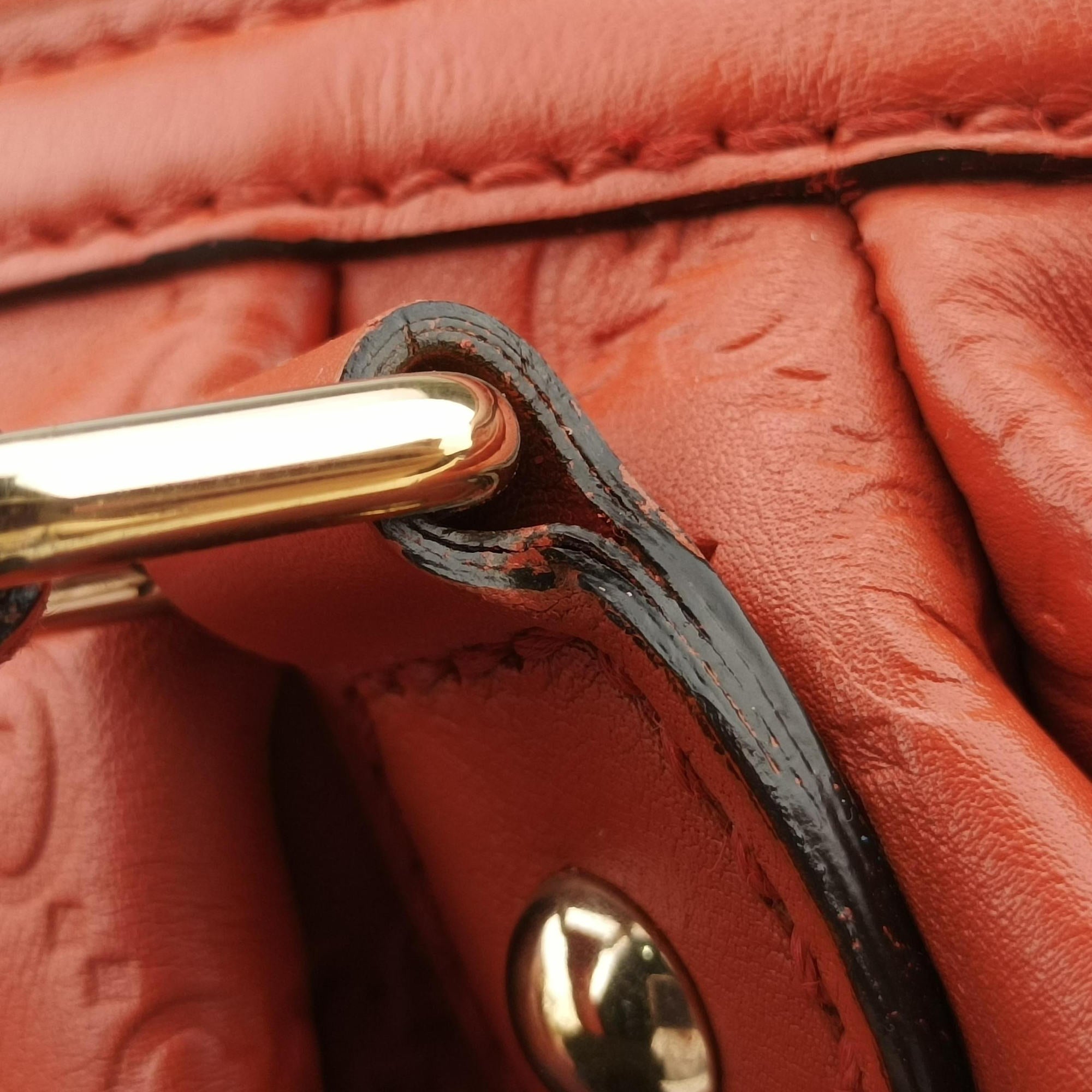 Secondhand Gucci Sukey Orange Leather 247902 handbag | stylenewstar