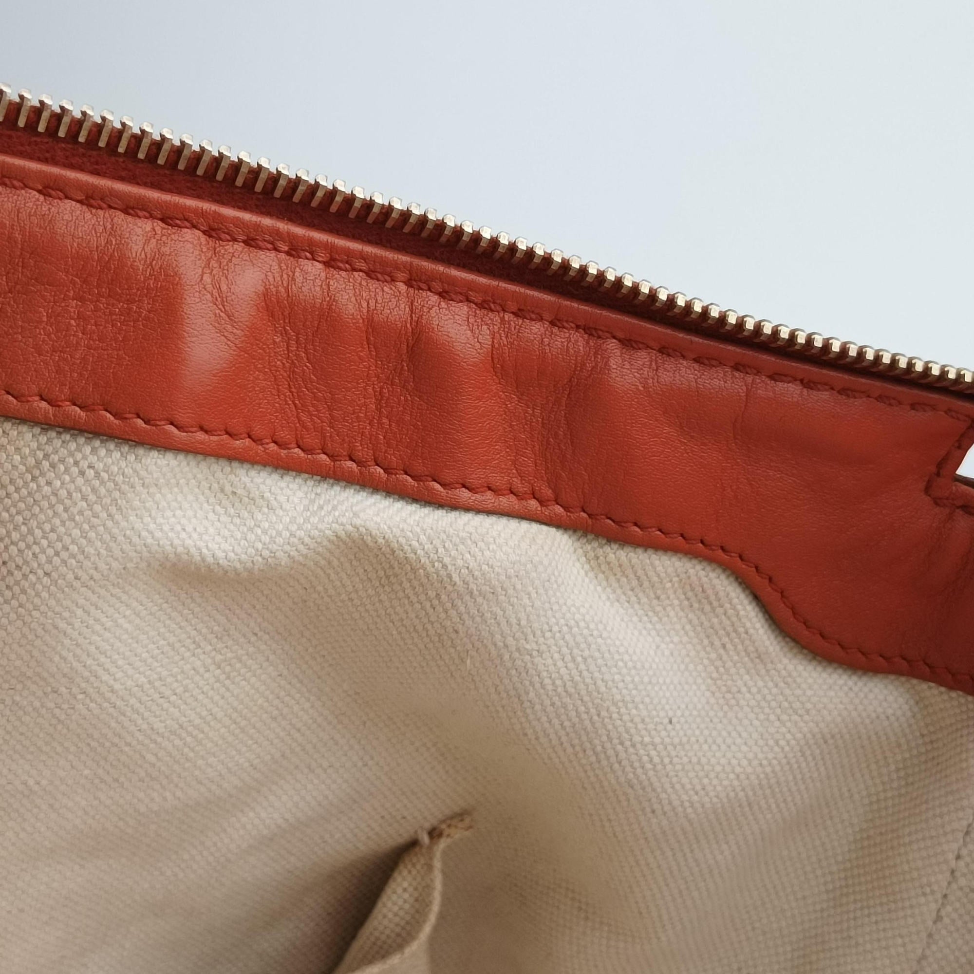 Secondhand Gucci Sukey Orange Leather 247902 handbag | stylenewstar