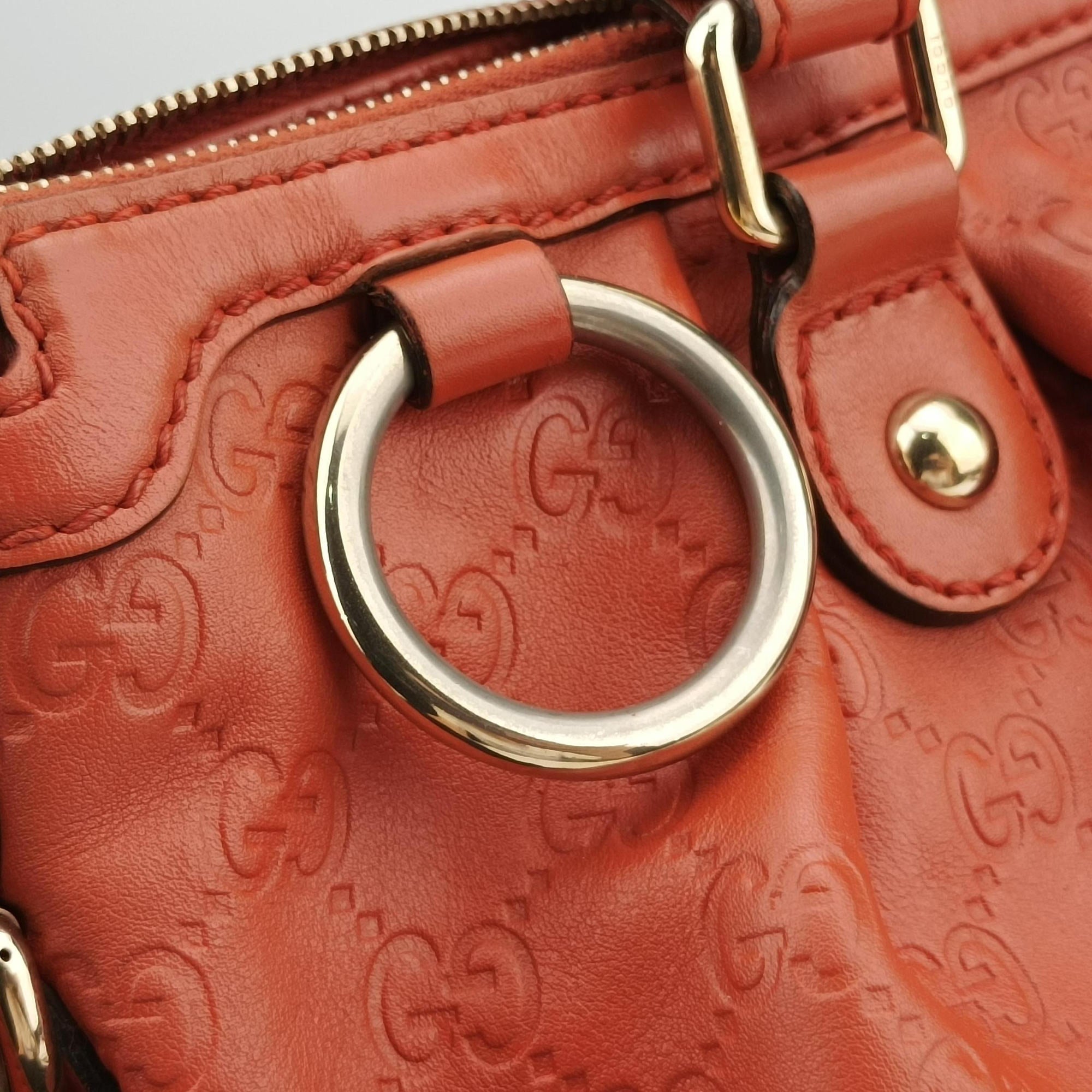 Secondhand Gucci Sukey Orange Leather 247902 handbag | stylenewstar