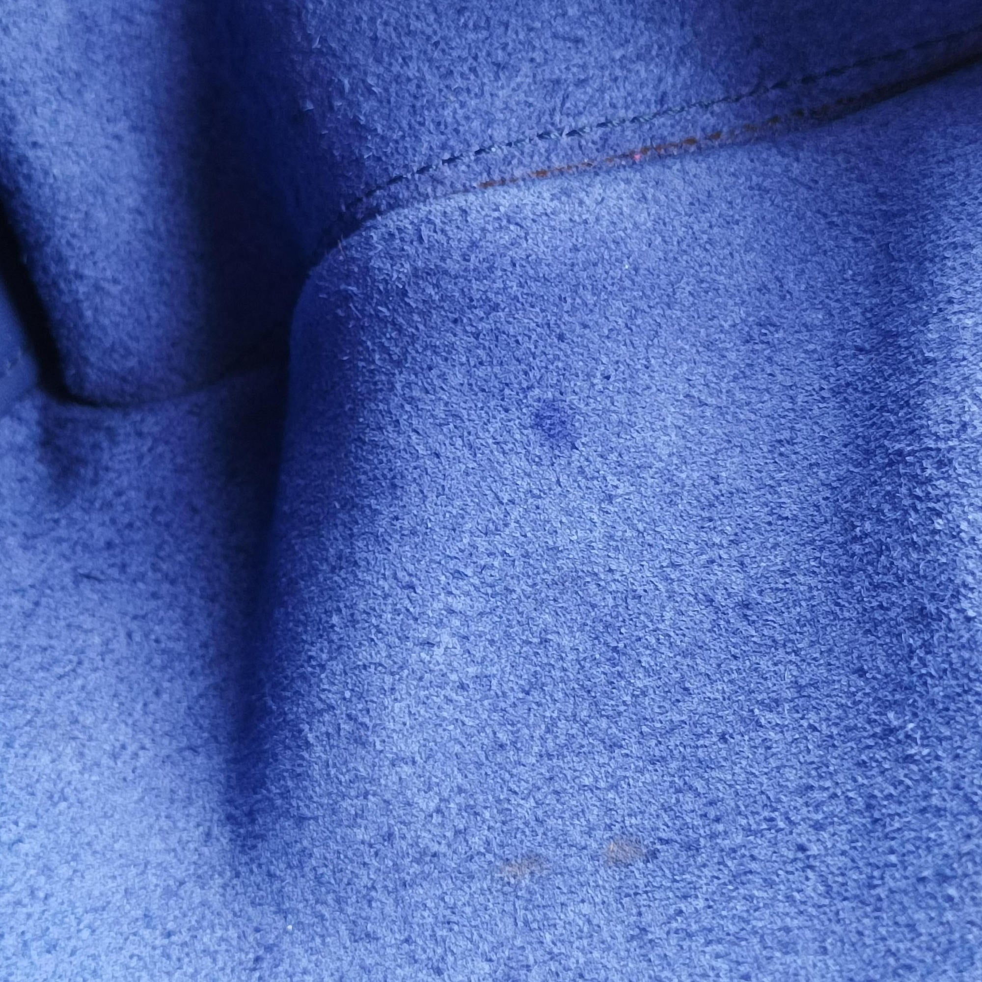 Pre-owned Yves Saint Laurent Y Ligne Petit Cabas Blue Leather 311210 shoulderbag | stylenewstar