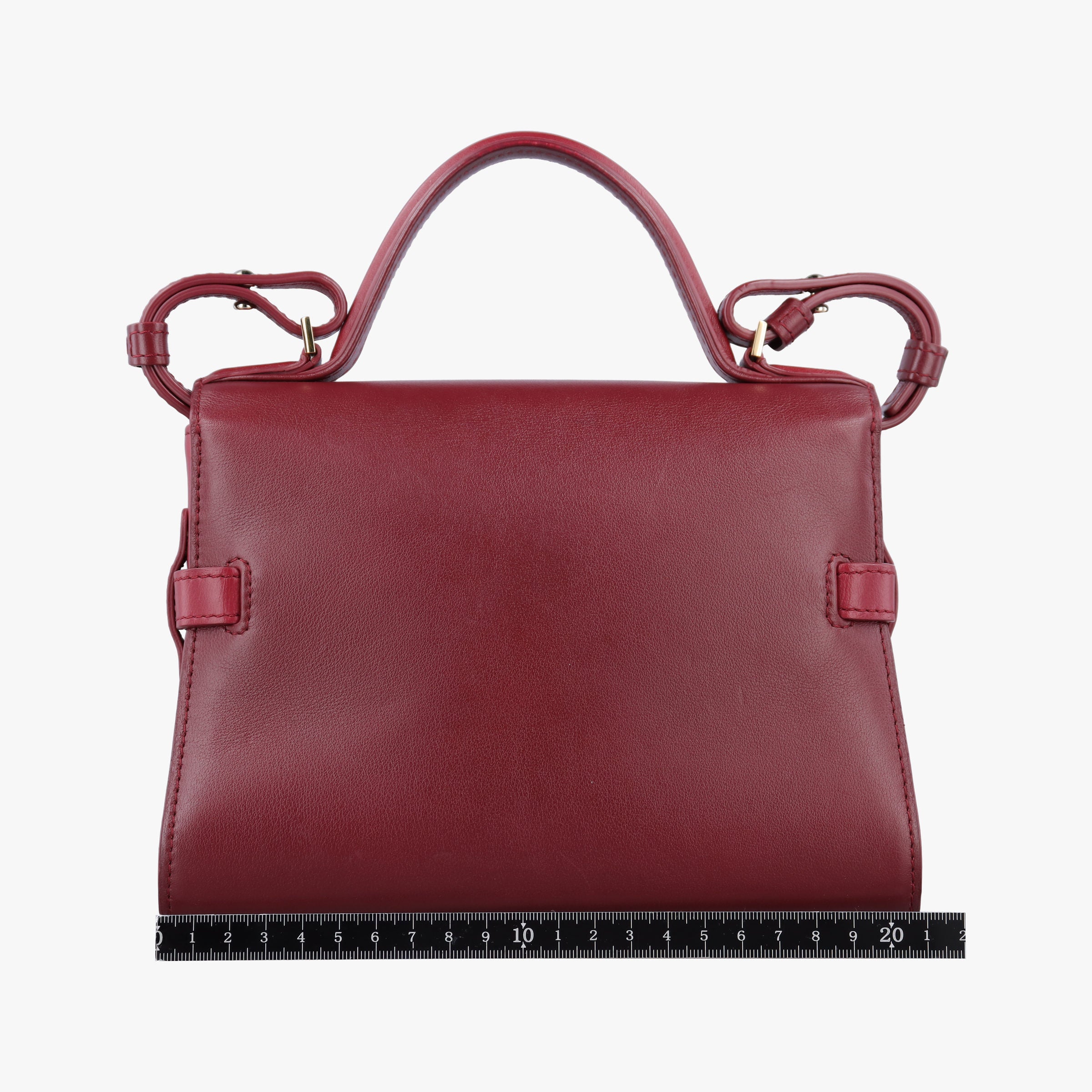 Pre-owned Delvaux Tampete Burgundy Leather  shoulderbag | stylenewstar