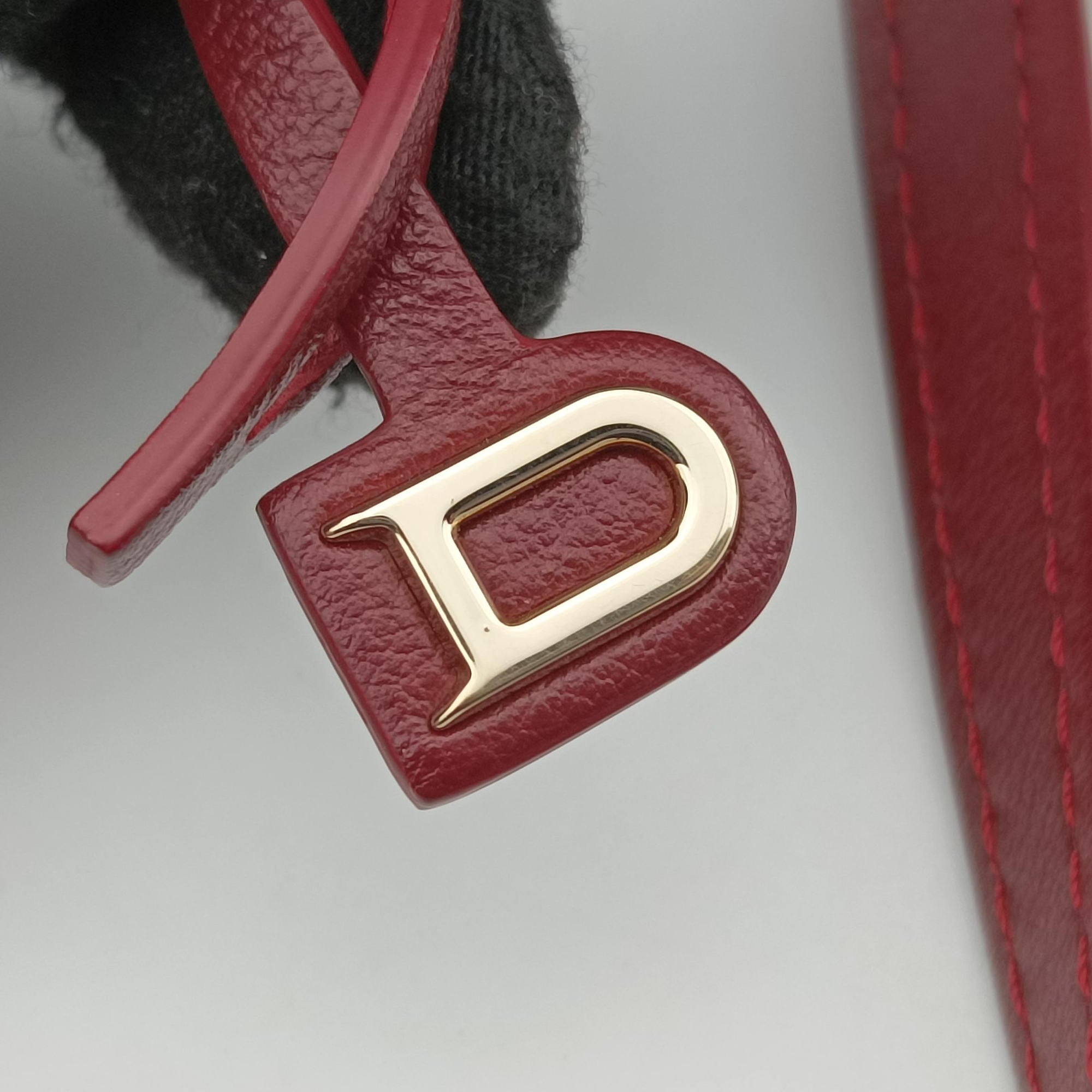 Pre-owned Delvaux Tampete Burgundy Leather  shoulderbag | stylenewstar