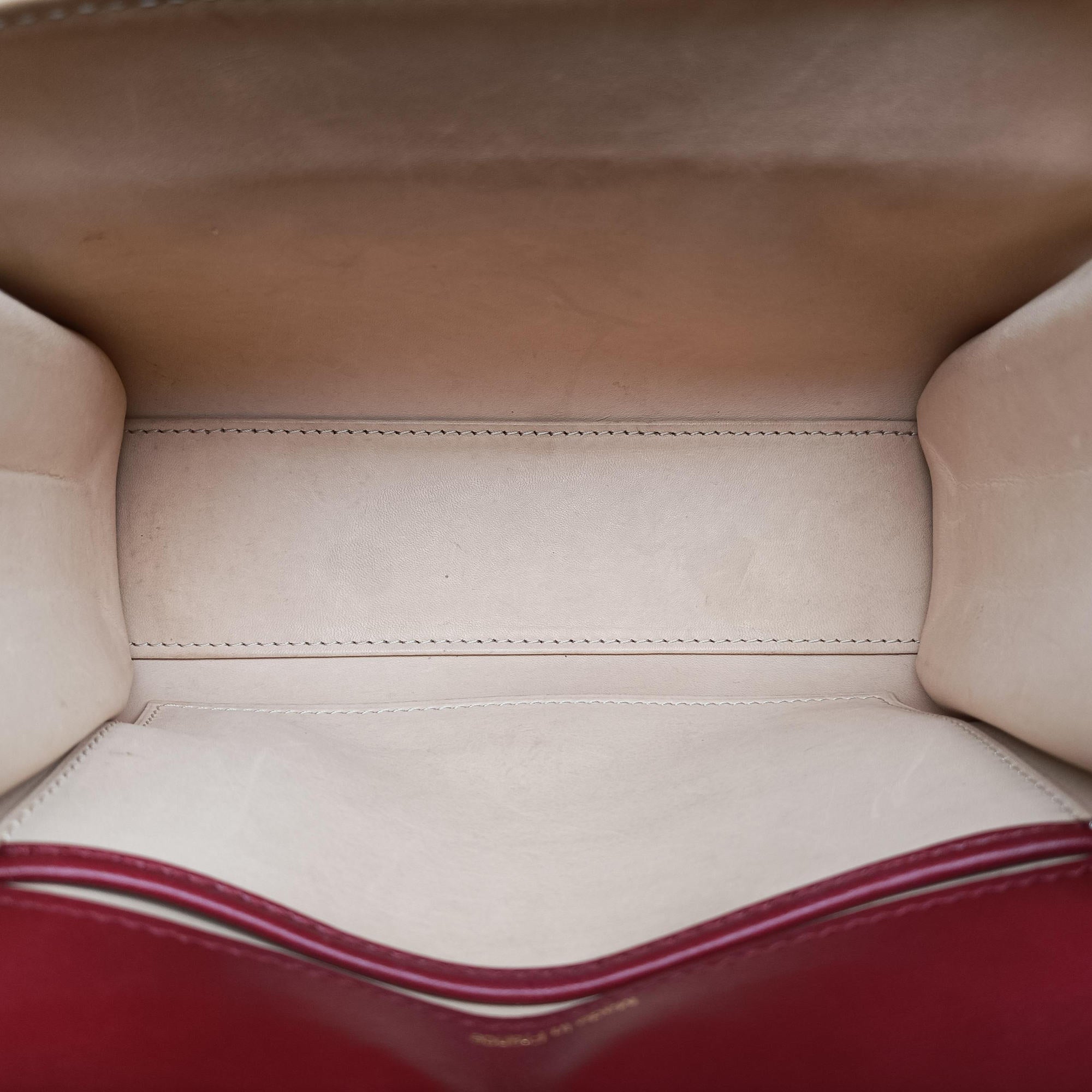 Pre-owned Delvaux Tampete Burgundy Leather  shoulderbag | stylenewstar