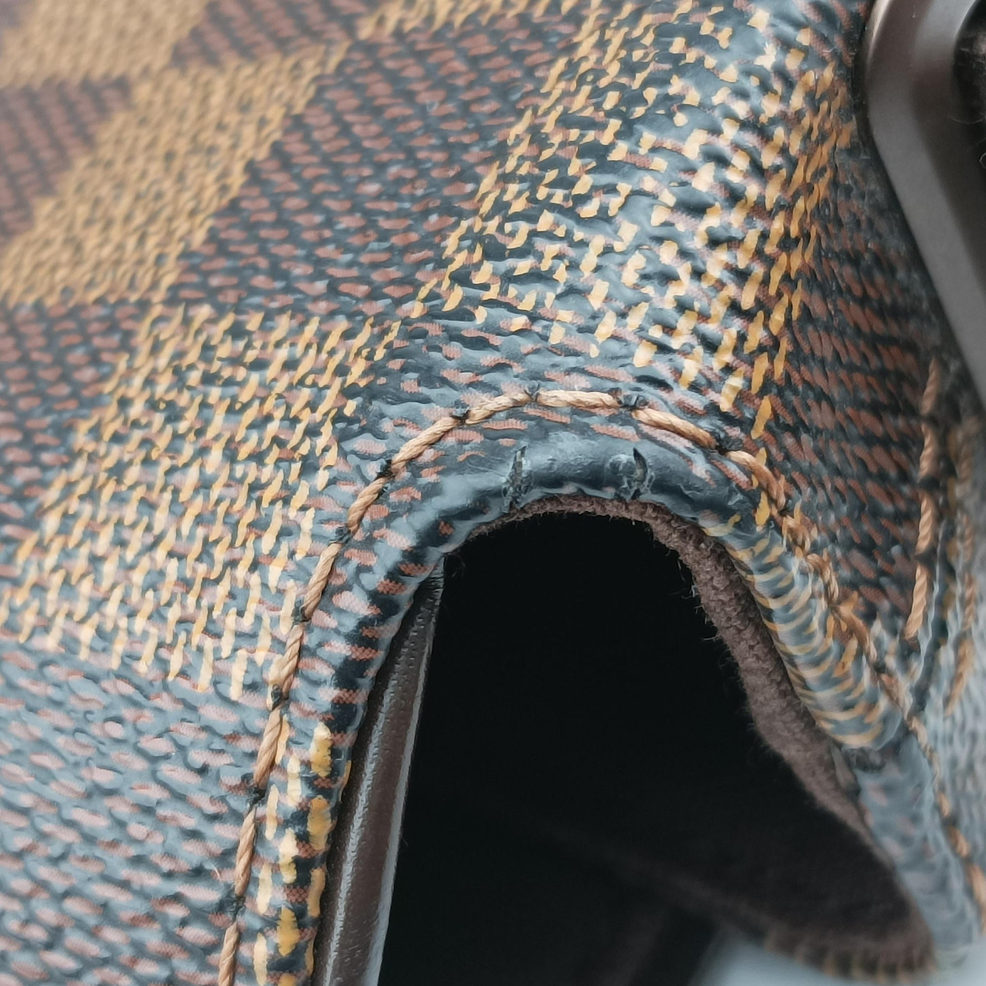 Pre-owned Louis Vuitton BROOKLYN MM EBENE Damier Canvas N51211 shoulderbag | stylenewstar