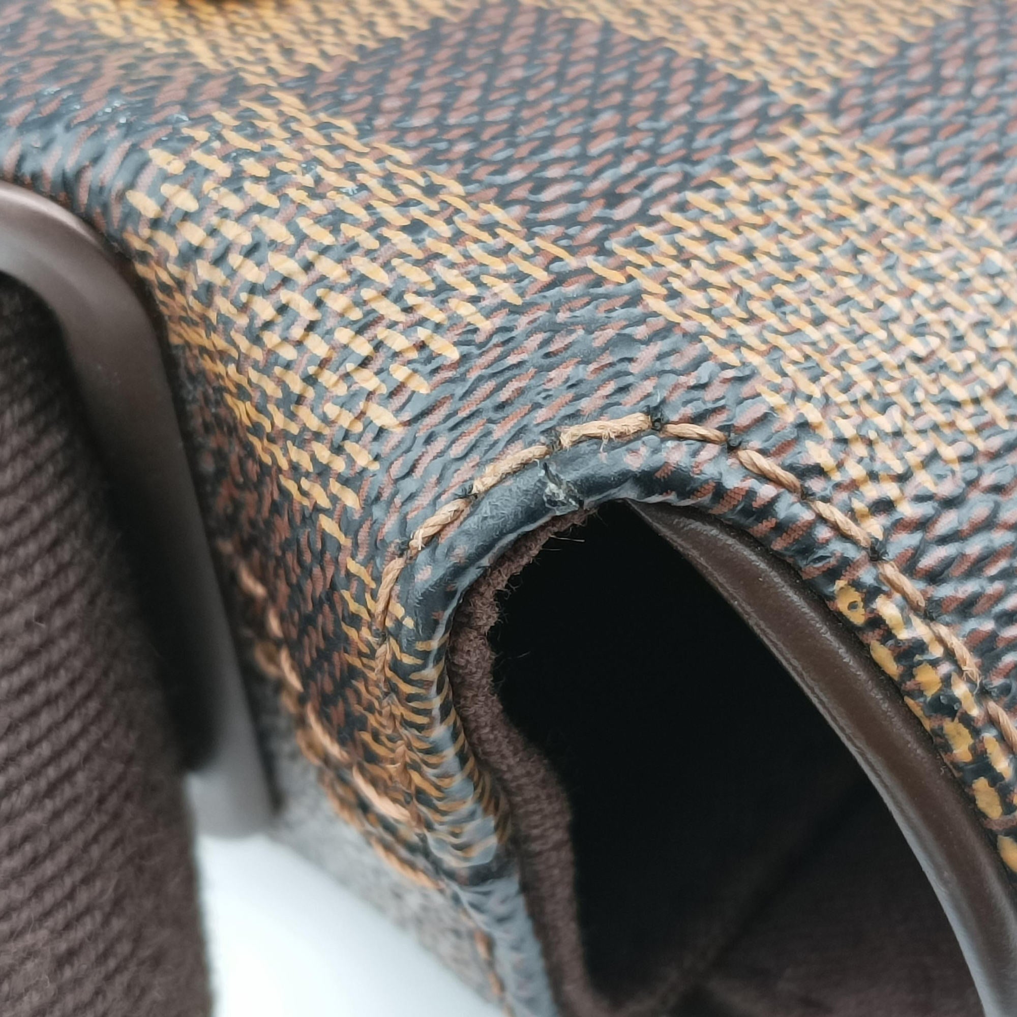 Pre-owned Louis Vuitton BROOKLYN MM EBENE Damier Canvas N51211 shoulderbag | stylenewstar