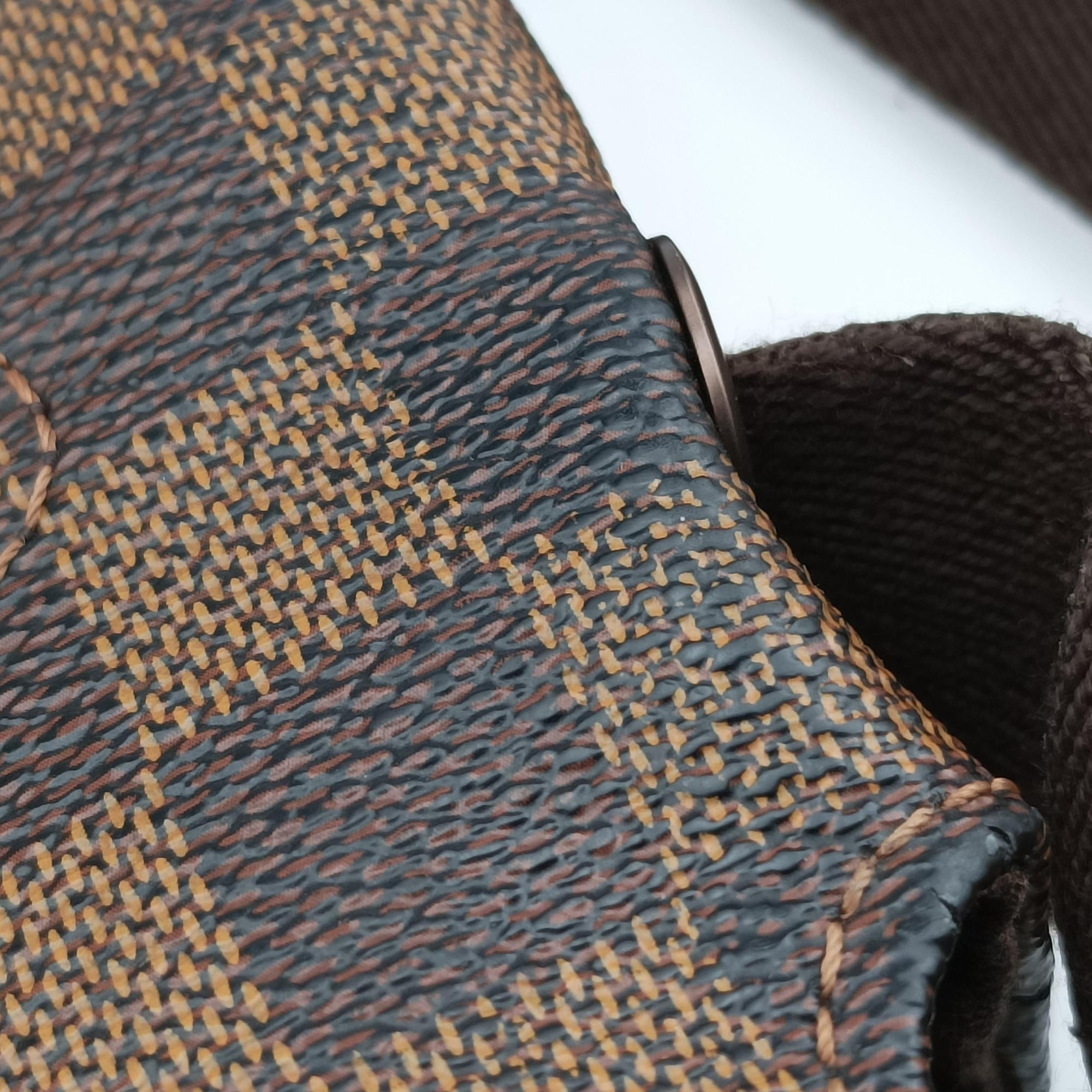 Pre-owned Louis Vuitton BROOKLYN MM EBENE Damier Canvas N51211 shoulderbag | stylenewstar