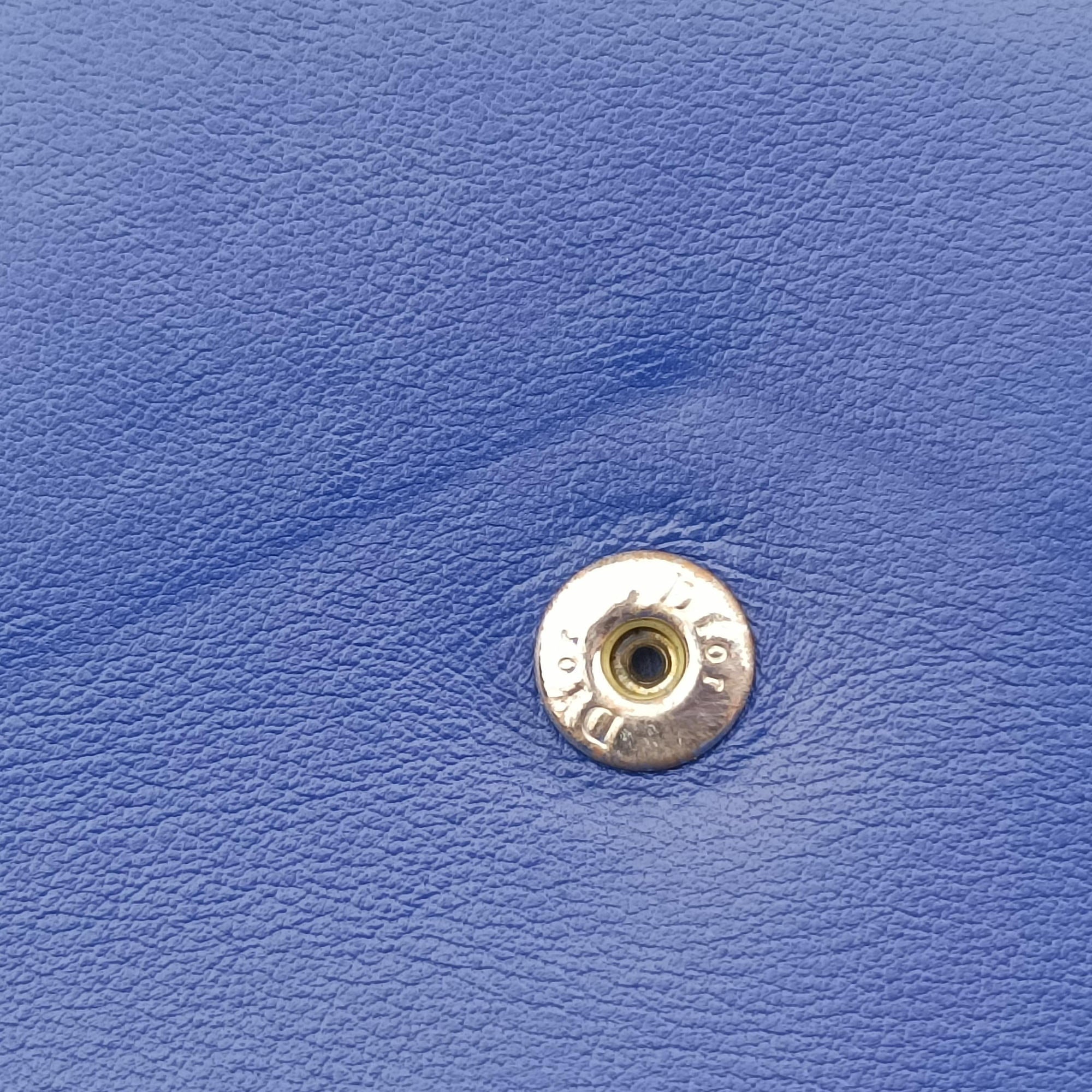 Vintage Christian Dior Explorer Blue leather  shoulderbag | stylenewstar