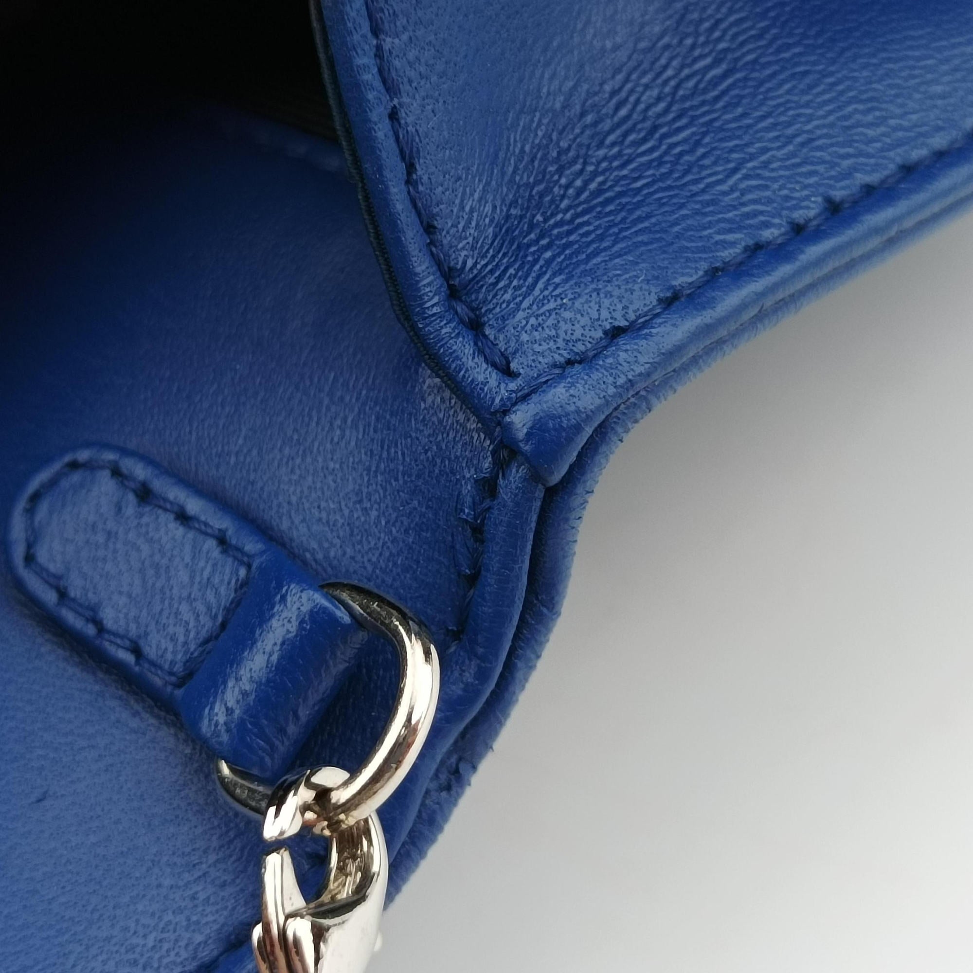 Pre-owned Christian Dior Diorama Blue Leather  shoulderbag | stylenewstar
