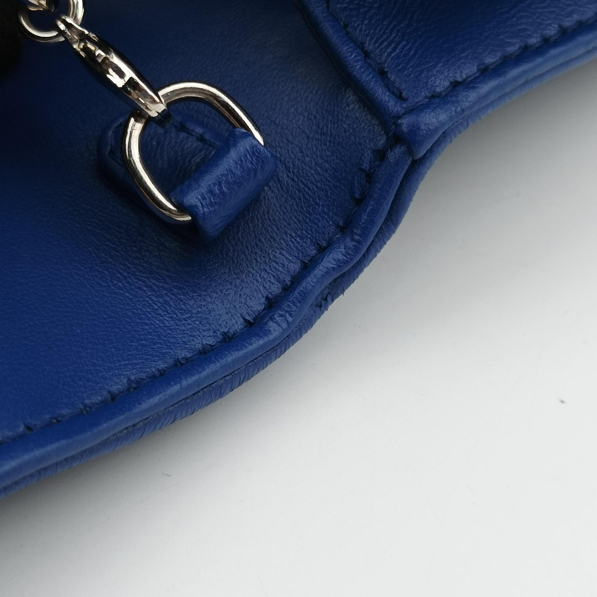Pre-owned Christian Dior Diorama Blue Leather  shoulderbag | stylenewstar