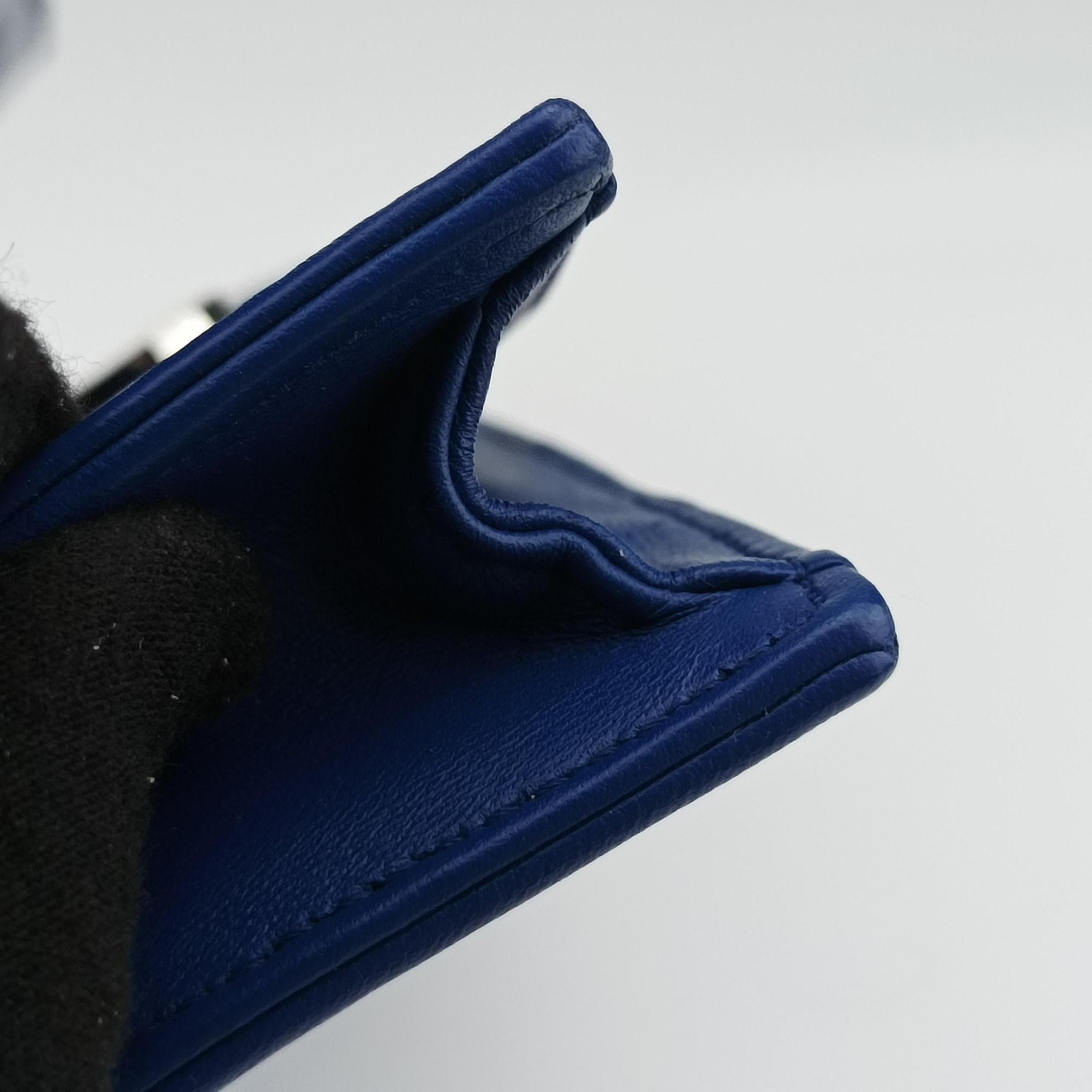 Pre-owned Christian Dior Diorama Blue Leather  shoulderbag | stylenewstar