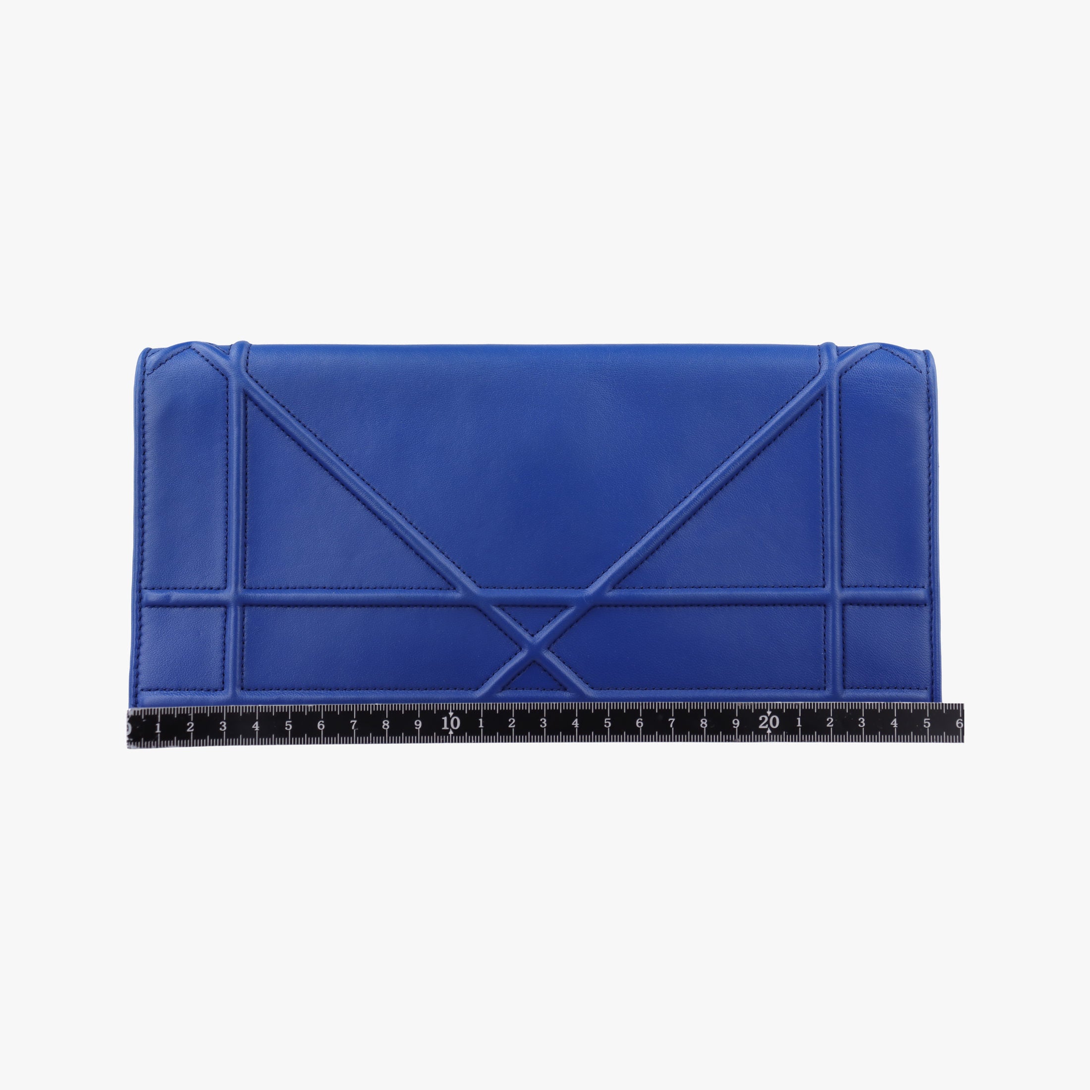 Pre-owned Christian Dior Diorama Blue Leather  shoulderbag | stylenewstar