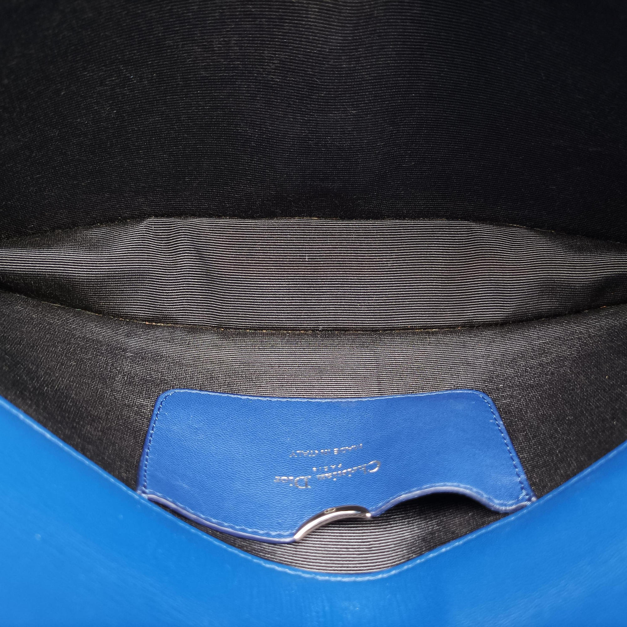 Pre-owned Christian Dior Diorama Blue Leather  shoulderbag | stylenewstar