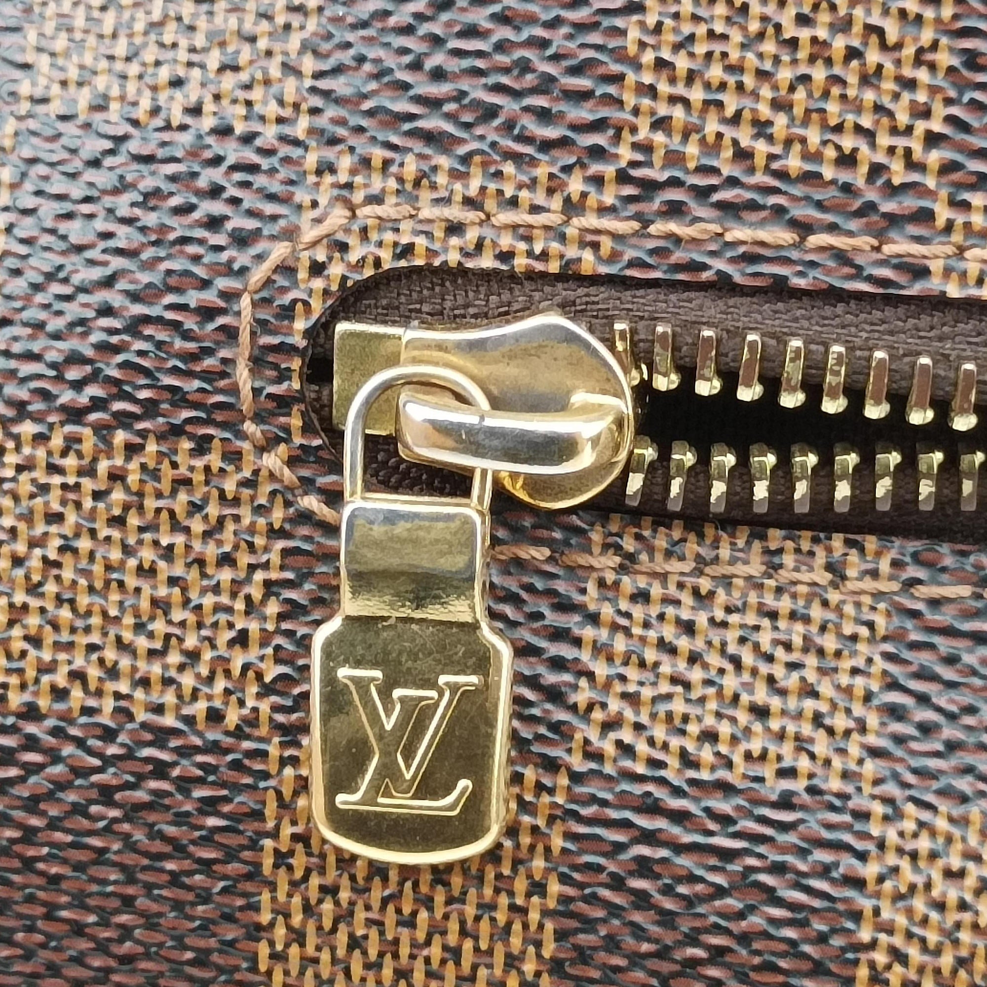 Pre-owned Louis Vuitton BROOKLYN MM EBENE Damier Canvas N51211 shoulderbag | stylenewstar