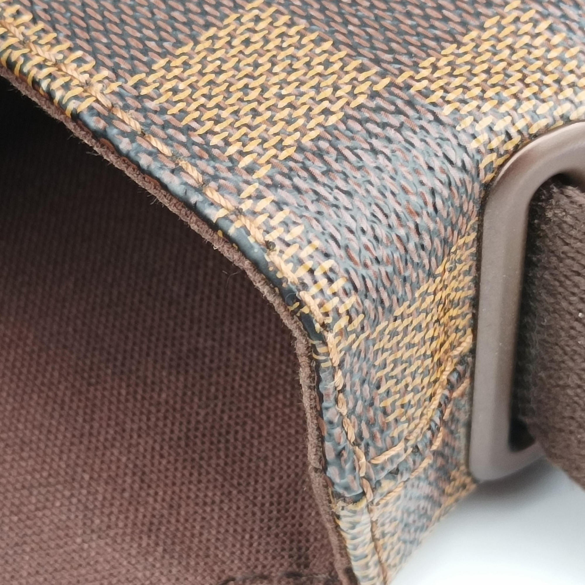 Pre-owned Louis Vuitton BROOKLYN MM EBENE Damier Canvas N51211 shoulderbag | stylenewstar