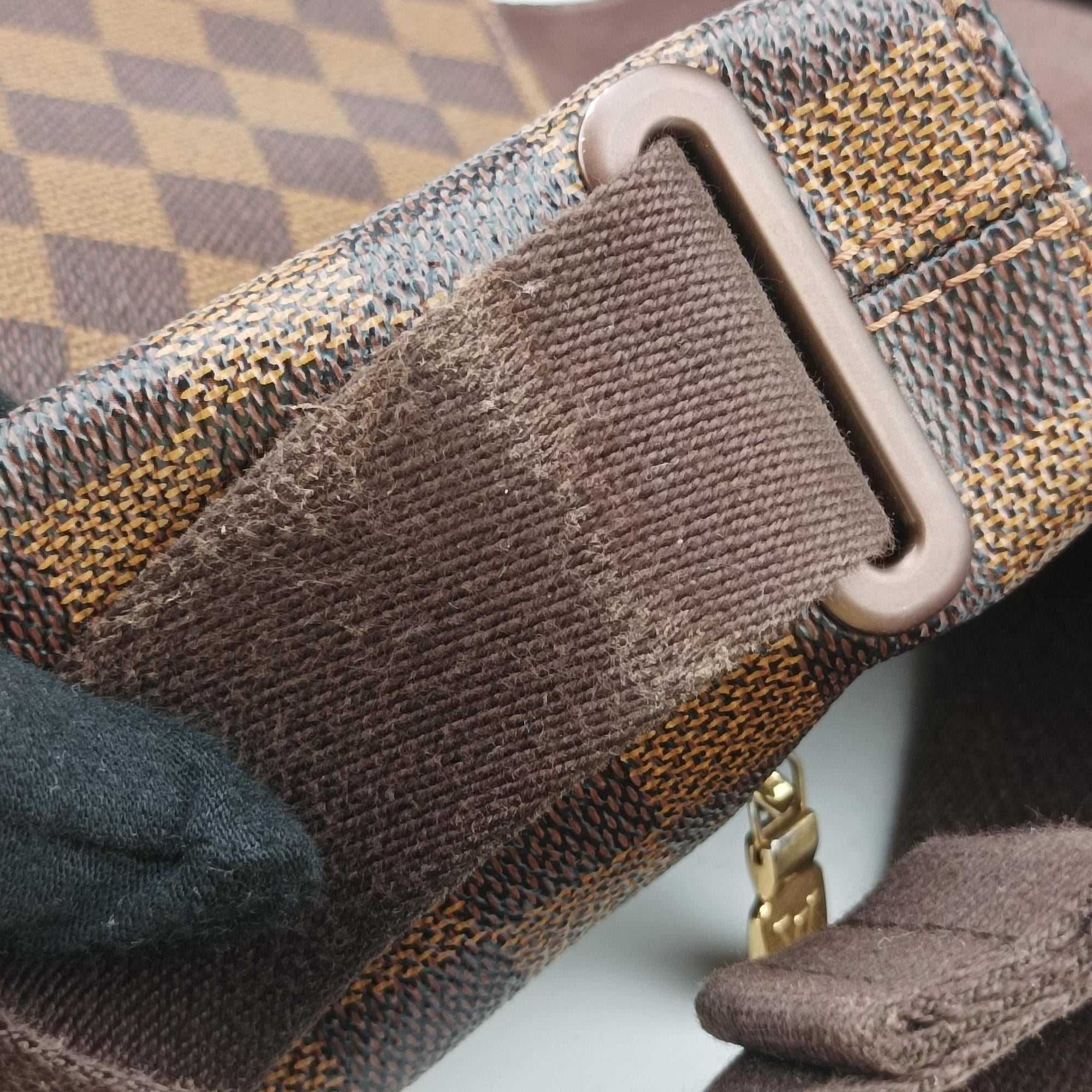 Pre-owned Louis Vuitton BROOKLYN MM EBENE Damier Canvas N51211 shoulderbag | stylenewstar