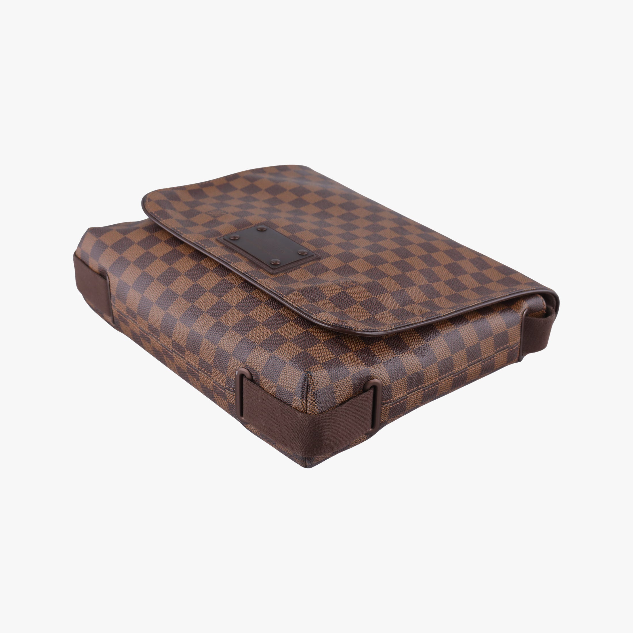 Pre-owned Louis Vuitton BROOKLYN MM EBENE Damier Canvas N51211 shoulderbag | stylenewstar
