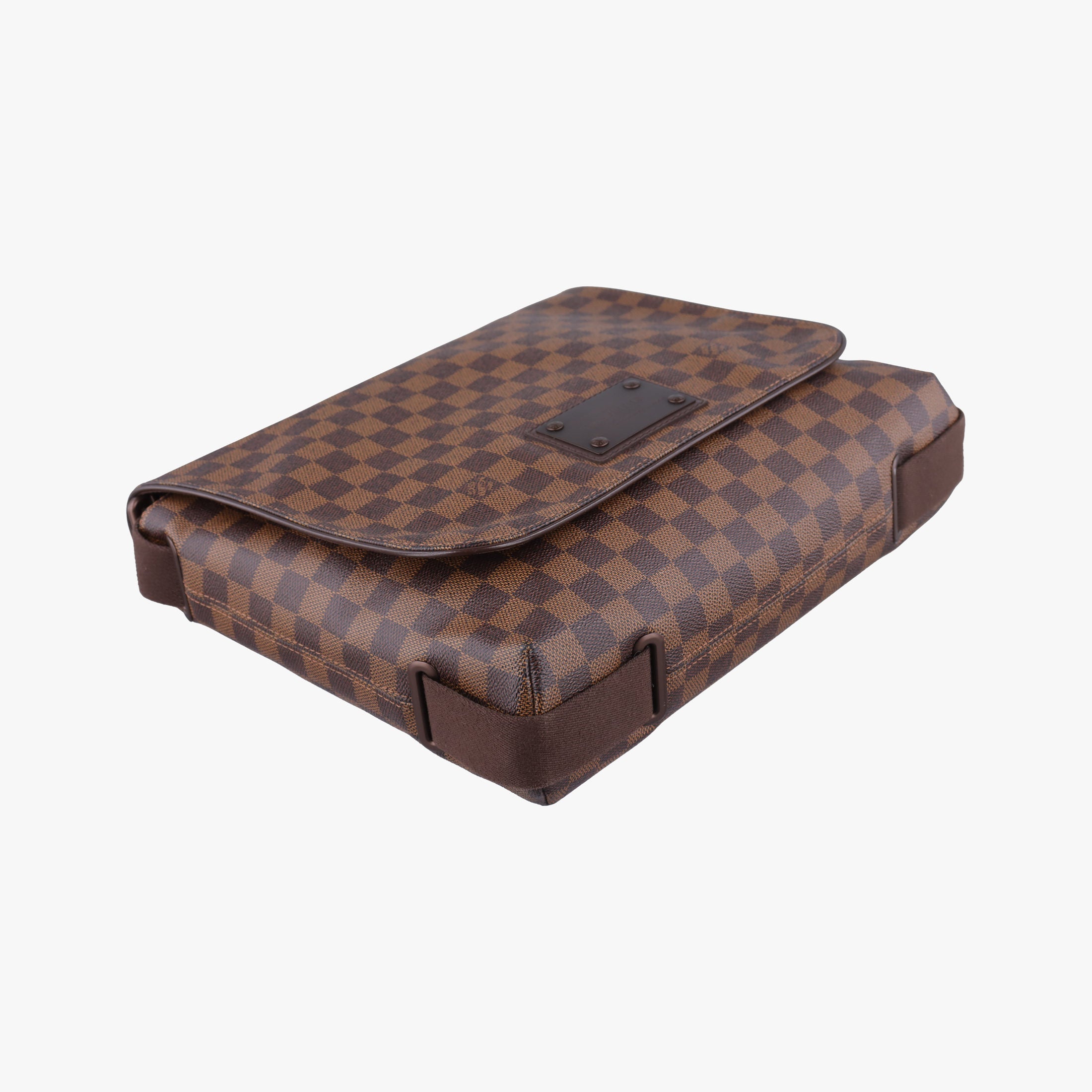 Pre-owned Louis Vuitton BROOKLYN MM EBENE Damier Canvas N51211 shoulderbag | stylenewstar